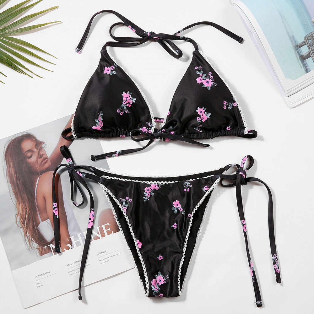 Ultimate Floral Print Brazilian Bikini Set - Premium Comfort & Style