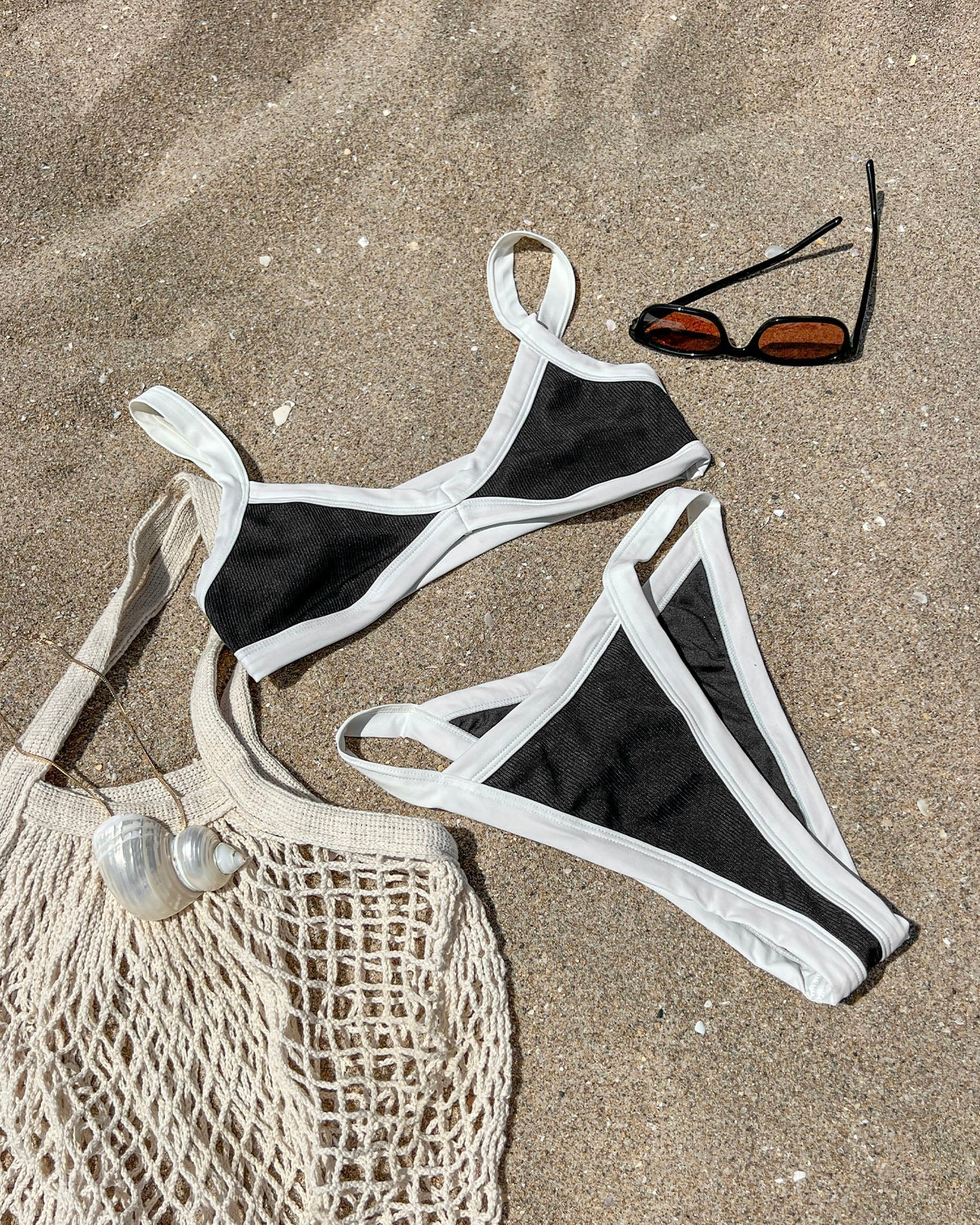 Ultimate Mackenzie Bikini Bottom - Black-Cream