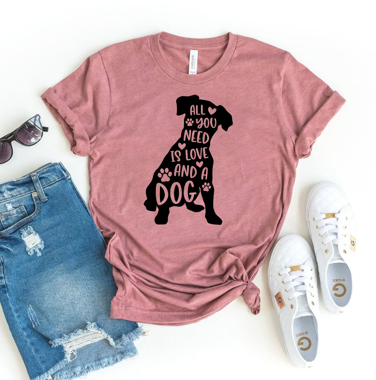 Premium All You Need Is Love And A Dog T-Shirt