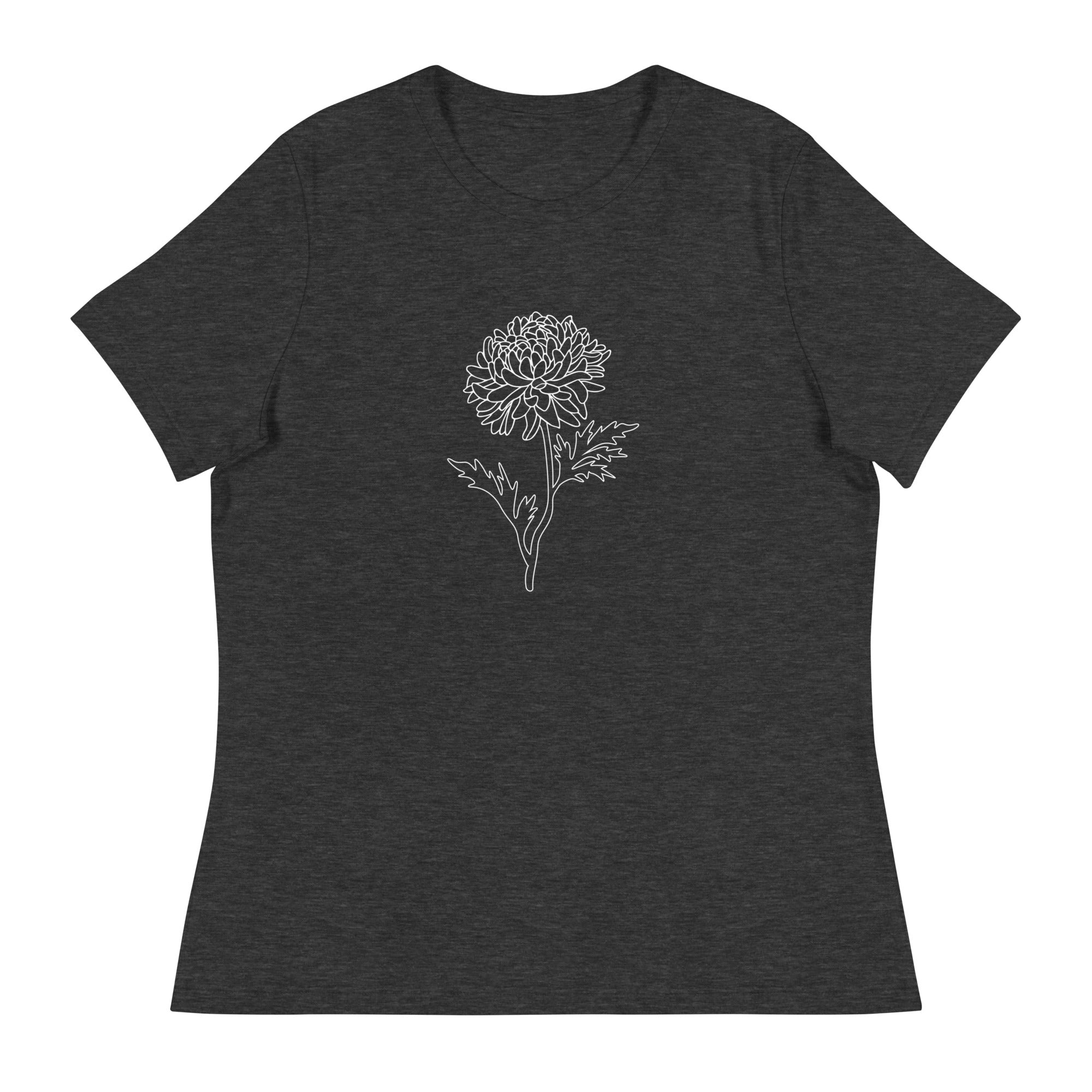 Premium Chrysanthemum Women's Relaxed Fit T-Shirt