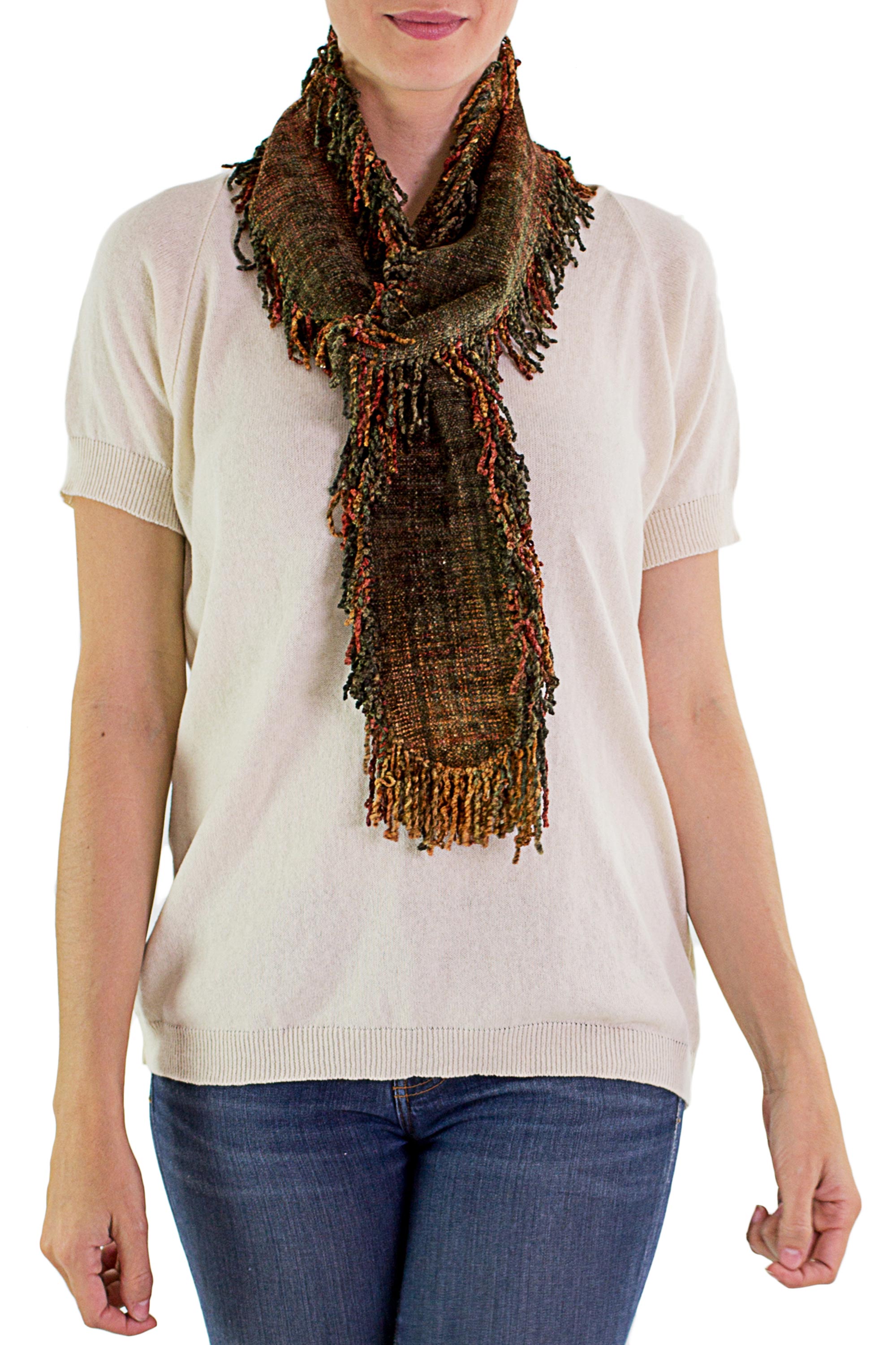 Premium Pacaya Volcano Bamboo Scarf - Handwoven Elegance