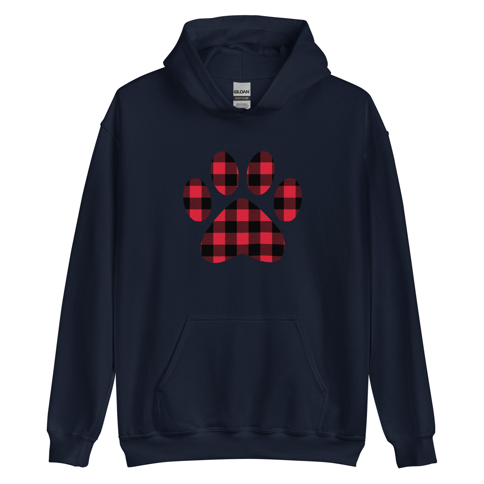 Premium Gingham Paw Print Hoodie - Ultimate Cozy Comfort