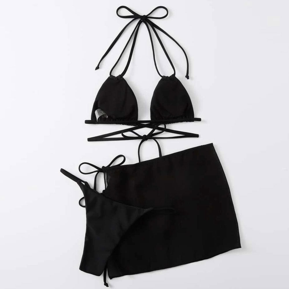 Ultimate Brazilian Bikini Set with Sarong Cover-Up