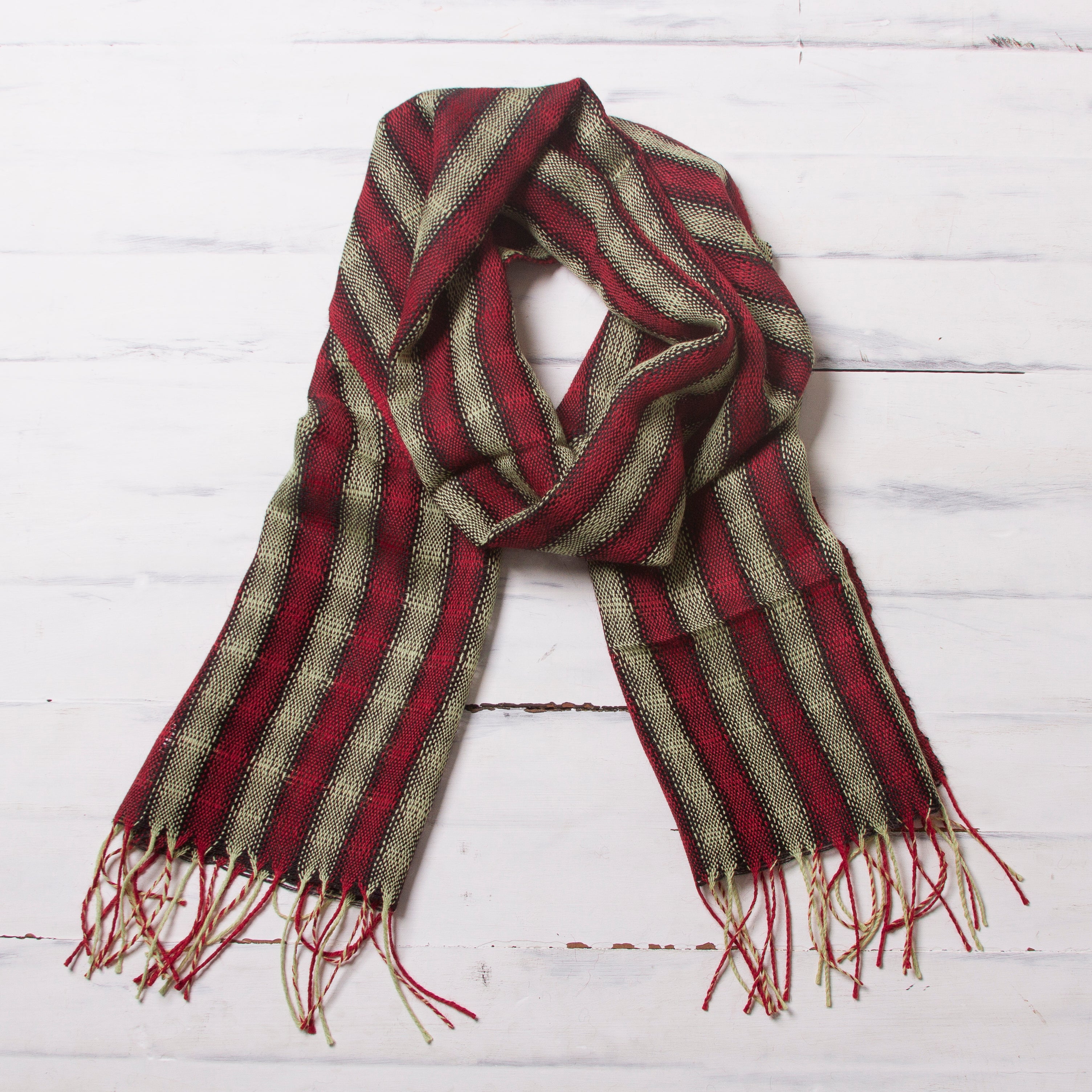 Premium Winter Cheer Men's 100% Alpaca Scarf - Ultimate Softness & Style