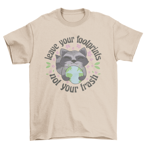 Premium Eco-Friendly Raccoon Earth T-Shirt - Unisex Fit