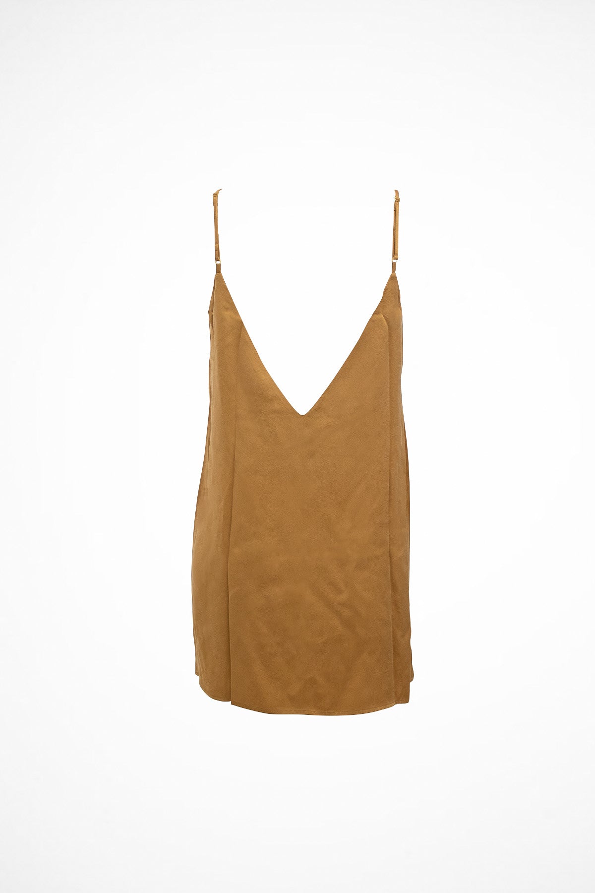 Hiamoe Ultimate Bronze Silk Mini Dress - The Kala Mini