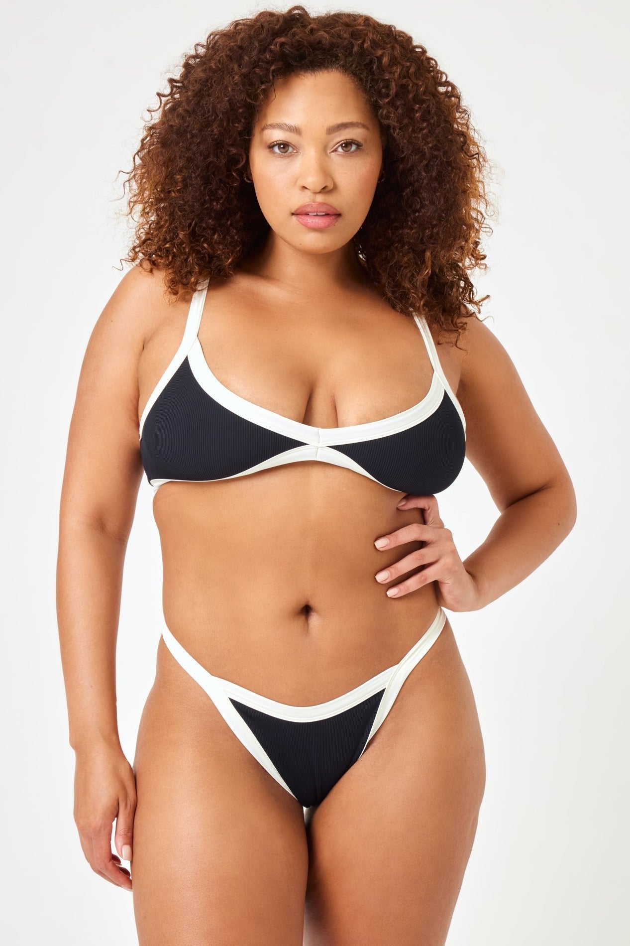 Ultimate Mackenzie Bikini Bottom - Black-Cream