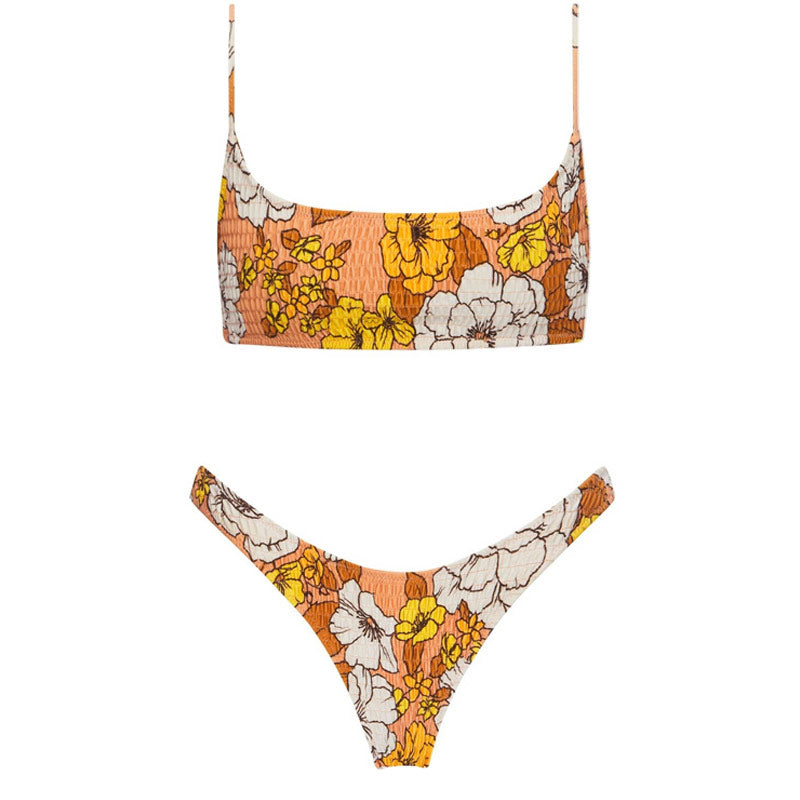 Premium Floral Print High-Cut Bikini Set - Ultimate Beachwear