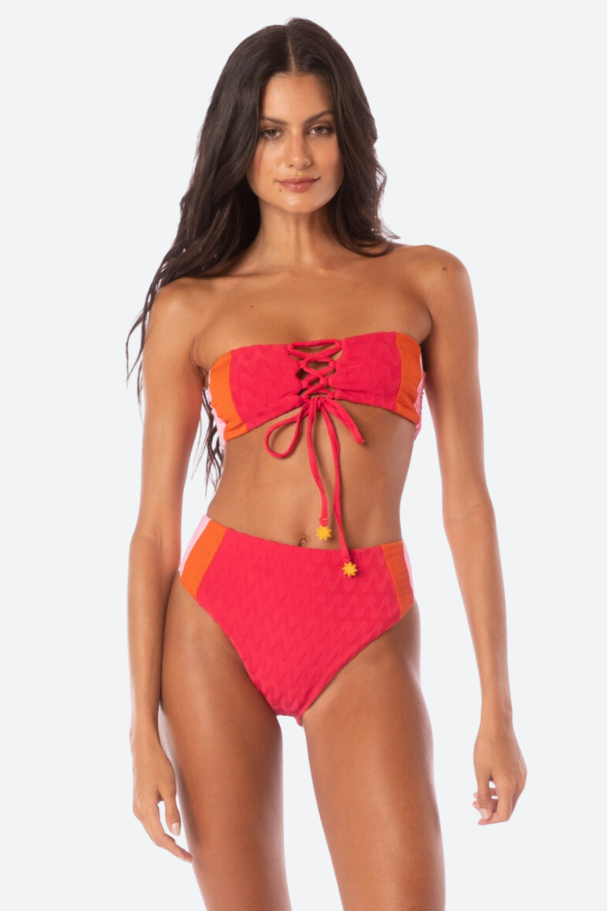 Maaji Nomad Reversible Bikini Top - Apple Red | 4-Way Styling