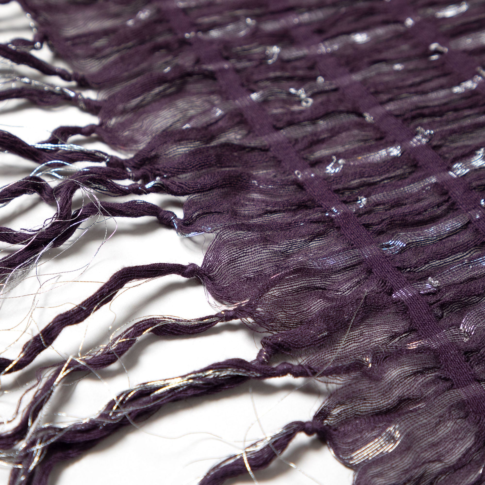 Premium Purple Sunsets Cotton Scarf - Handmade Elegance