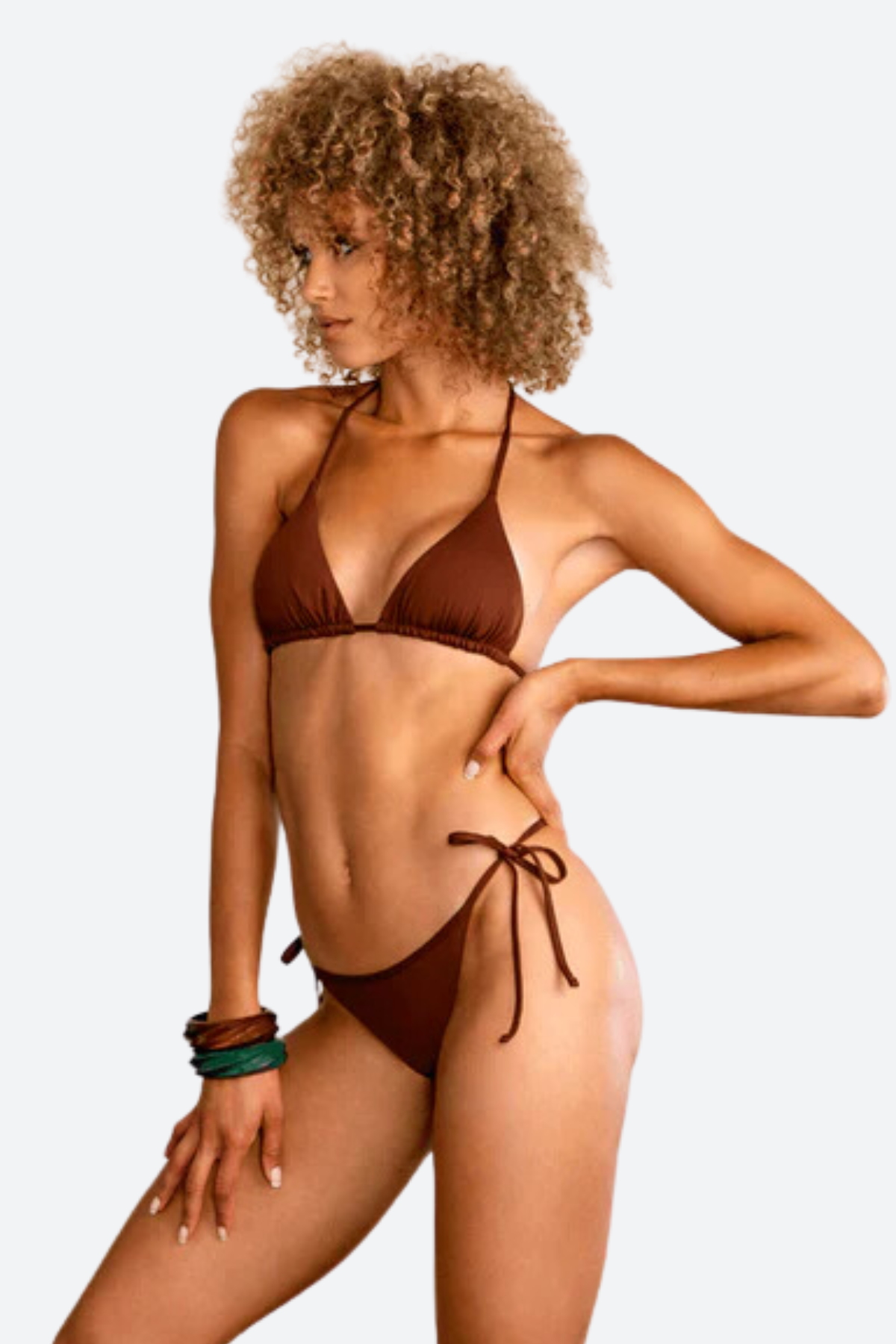 Premium Bromelia Gabriela Swim Bottom - Chocolate Brown | Ultimate Tan Enhancer