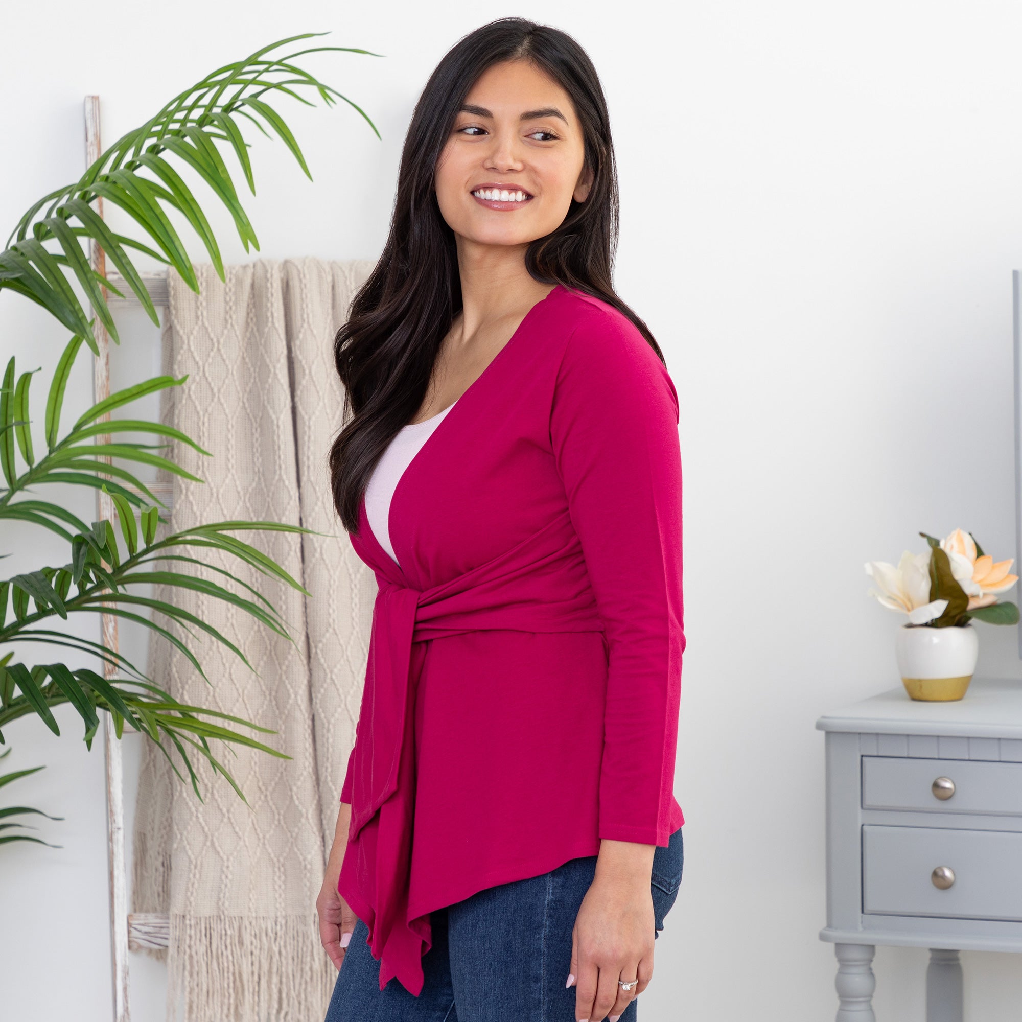 Premium Organic Drape Tie Cardigan - Ultimate Comfort & Style