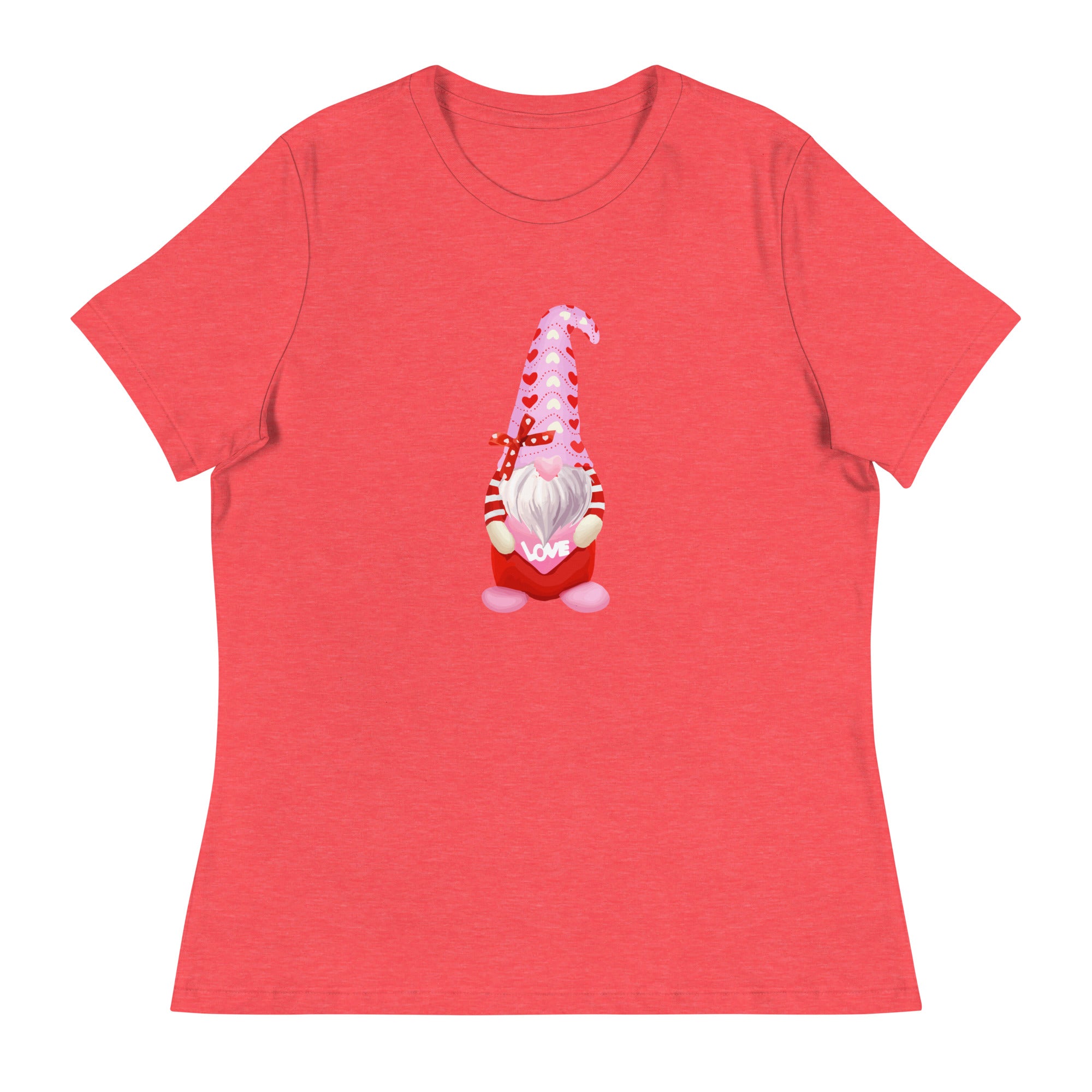 Premium Valentine Gnome Women's Relaxed Fit T-Shirt