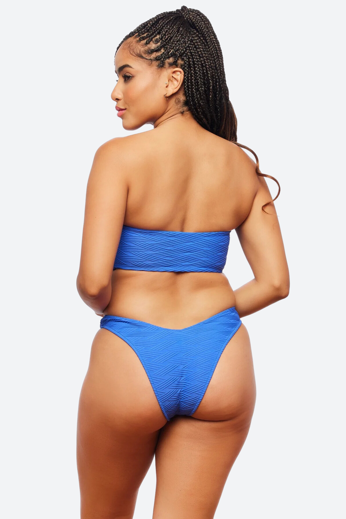 JMP The Label Premium Rio Bikini Bottom - Cobalt Blue