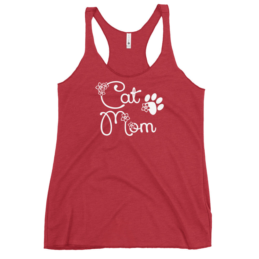 Premium Cat Mom Racerback Tank