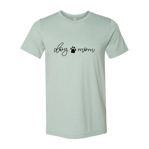 Premium Dog Mom Paw Print Cotton Tee