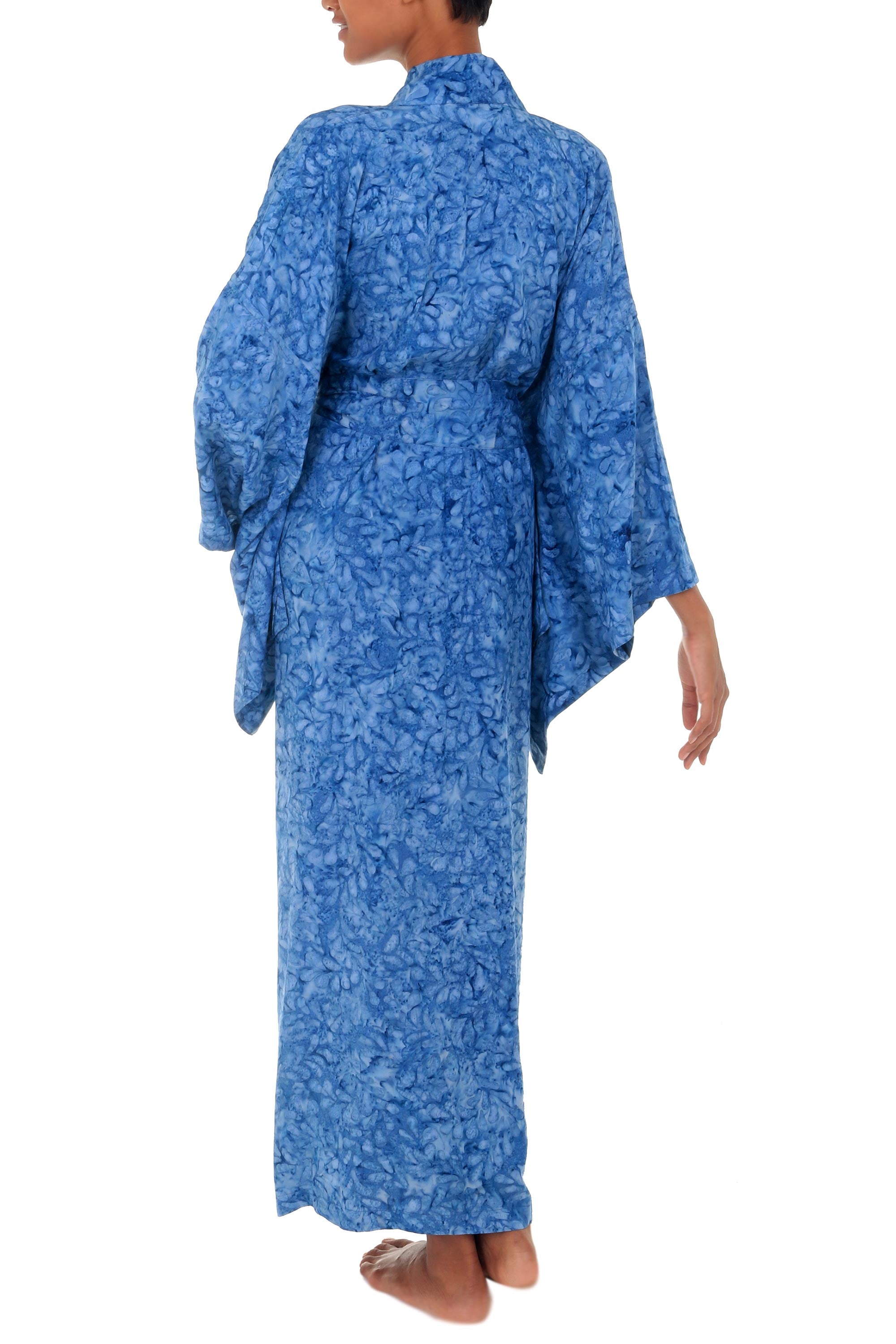 Premium Women's Batik Kimono Robe - Handcrafted Elegance