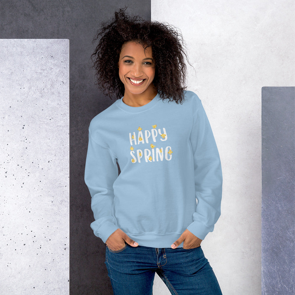 Premium Happy Spring Crewneck Sweatshirt - Ultimate Comfort & Style