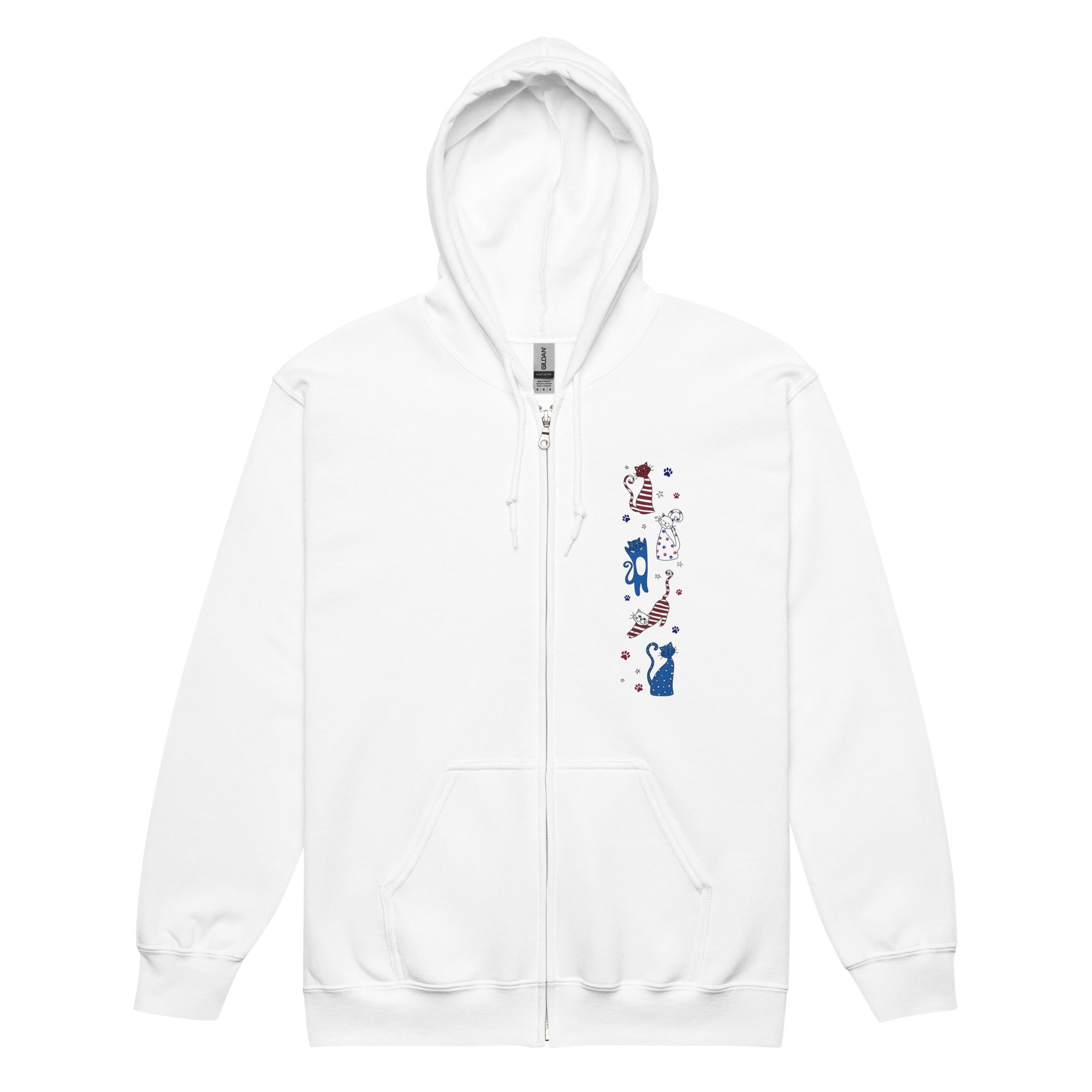 Premium Americana Cats Zip Hoodie - Ultimate Comfort & Style