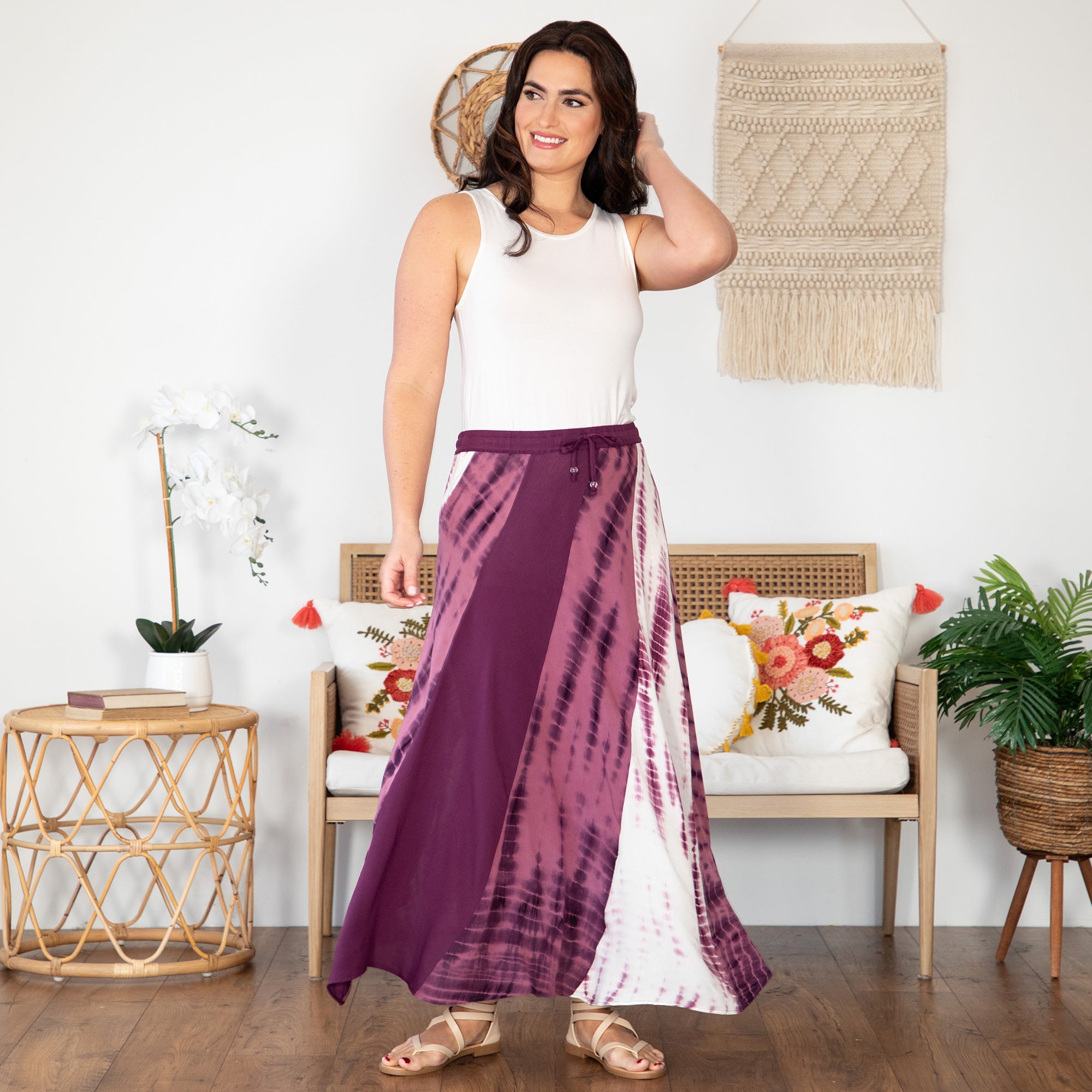 Premium Twisted Maxi Tie-Dye Skirt - Ultimate Summer Style