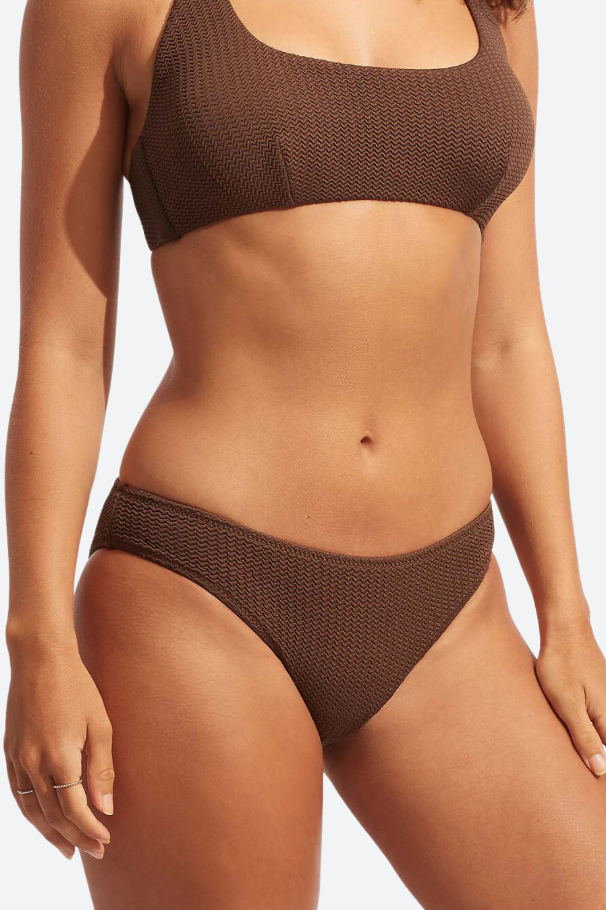 Seafolly Ultimate Comfort Hipster Pant in Tiramisu - Upgrade Your Swimwear