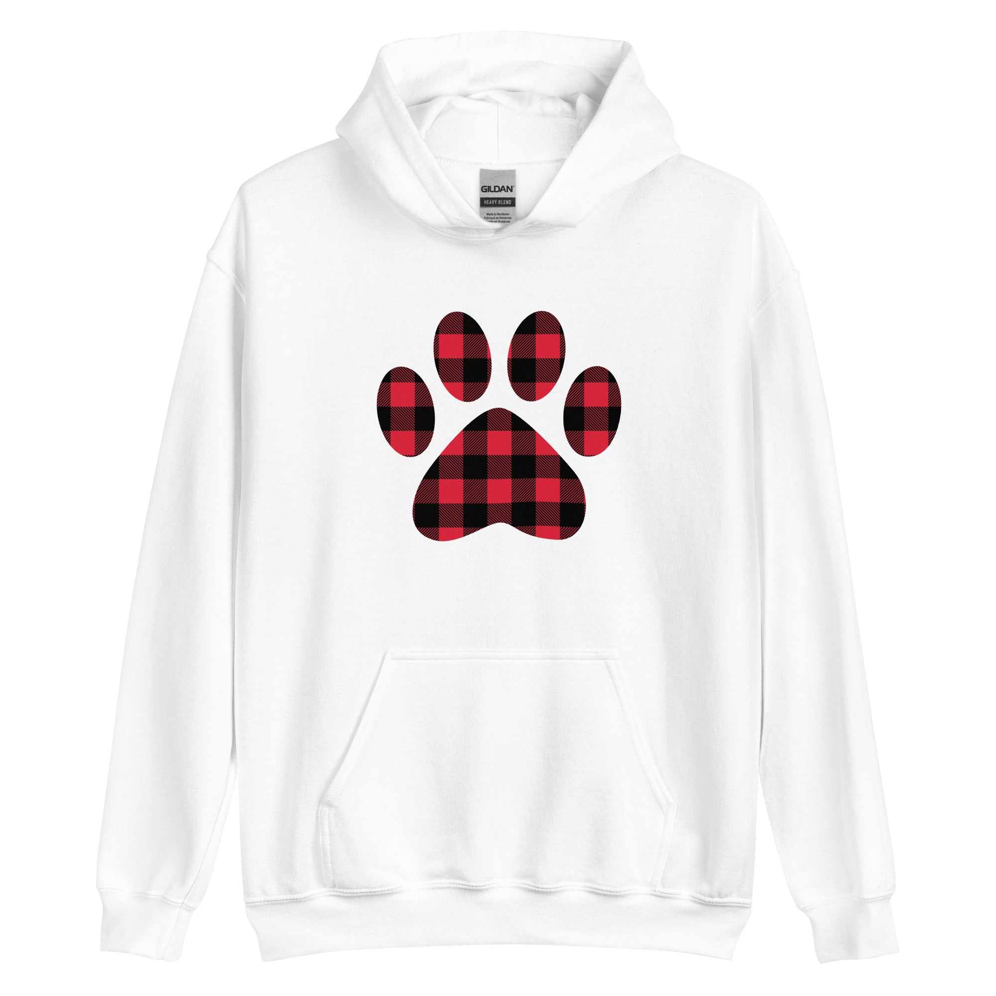 Premium Gingham Paw Print Hoodie - Ultimate Cozy Comfort