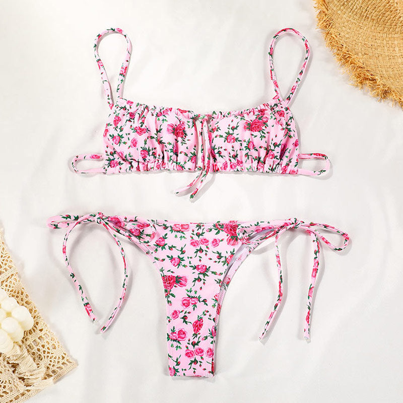 Premium Boho Floral Brazilian Bikini Set - Ultimate Summer Style