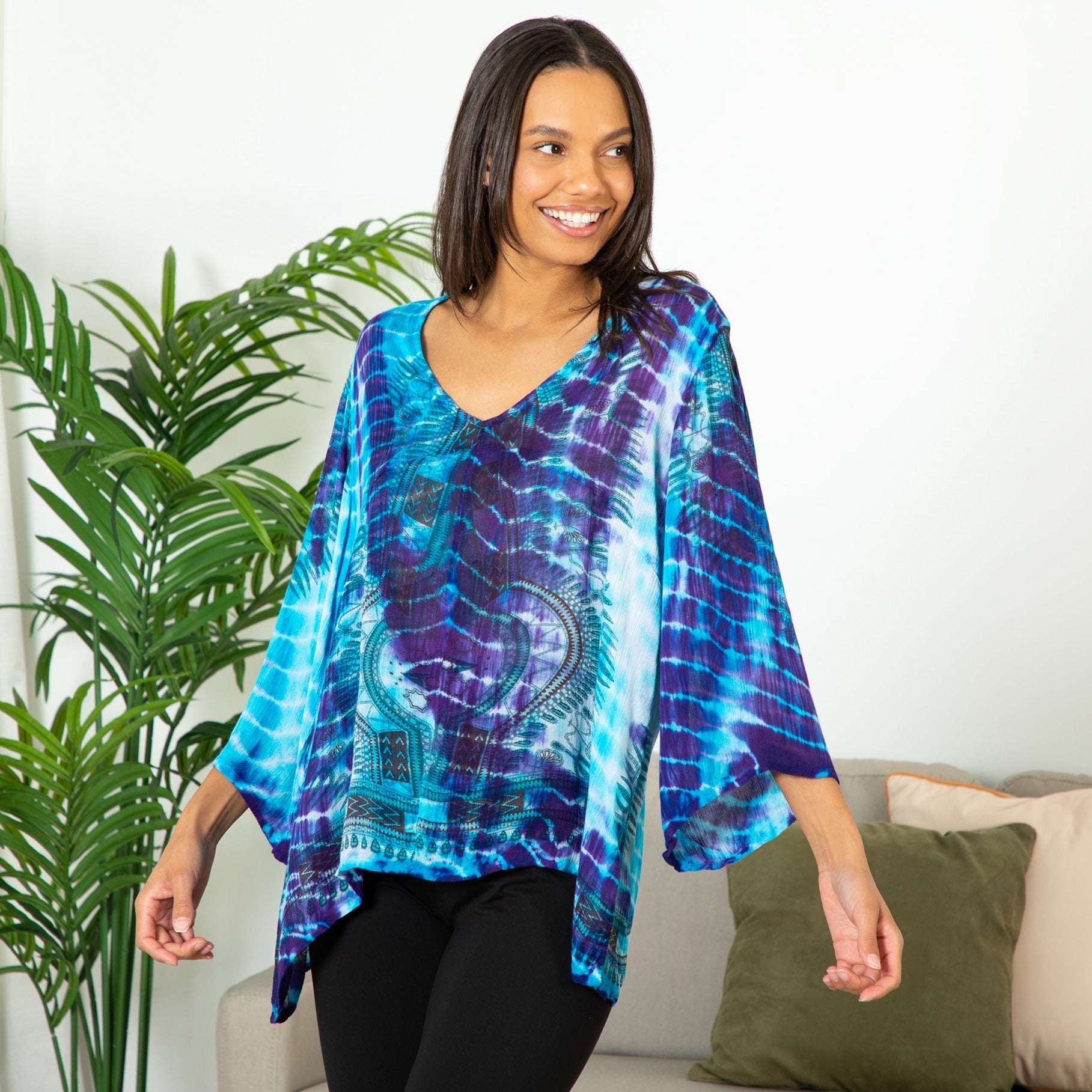 Premium Tie-Dye Spirit Long Sleeve Top - Ultimate Boho Chic