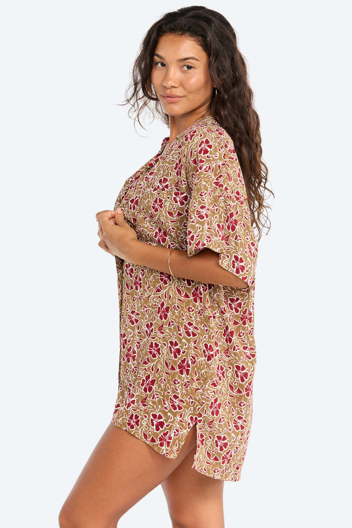 Ultimate Benoa Swim Aloha Shirt Dress – Premium Beachwear in Eden