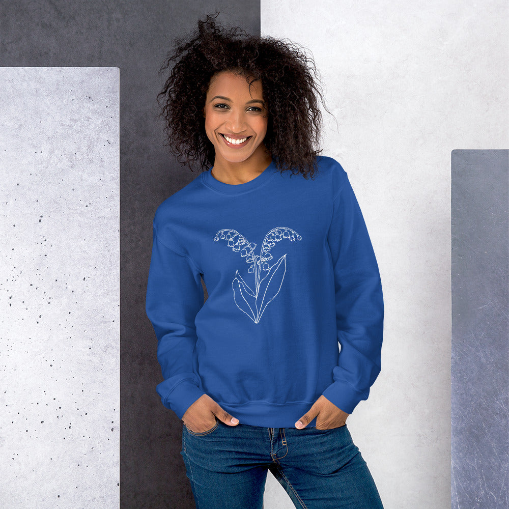 Premium Lily of the Valley Crewneck Sweatshirt - Ultimate Comfort & Style