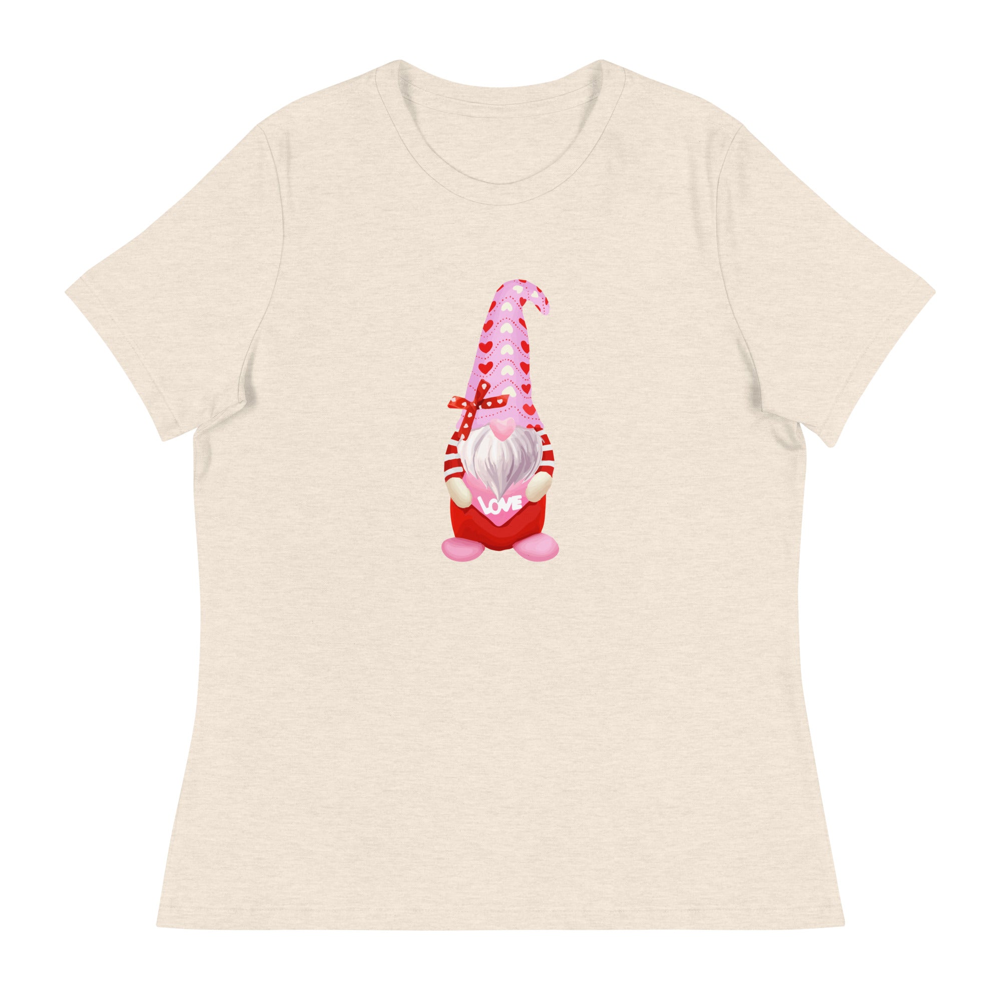 Premium Valentine Gnome Women's Relaxed Fit T-Shirt