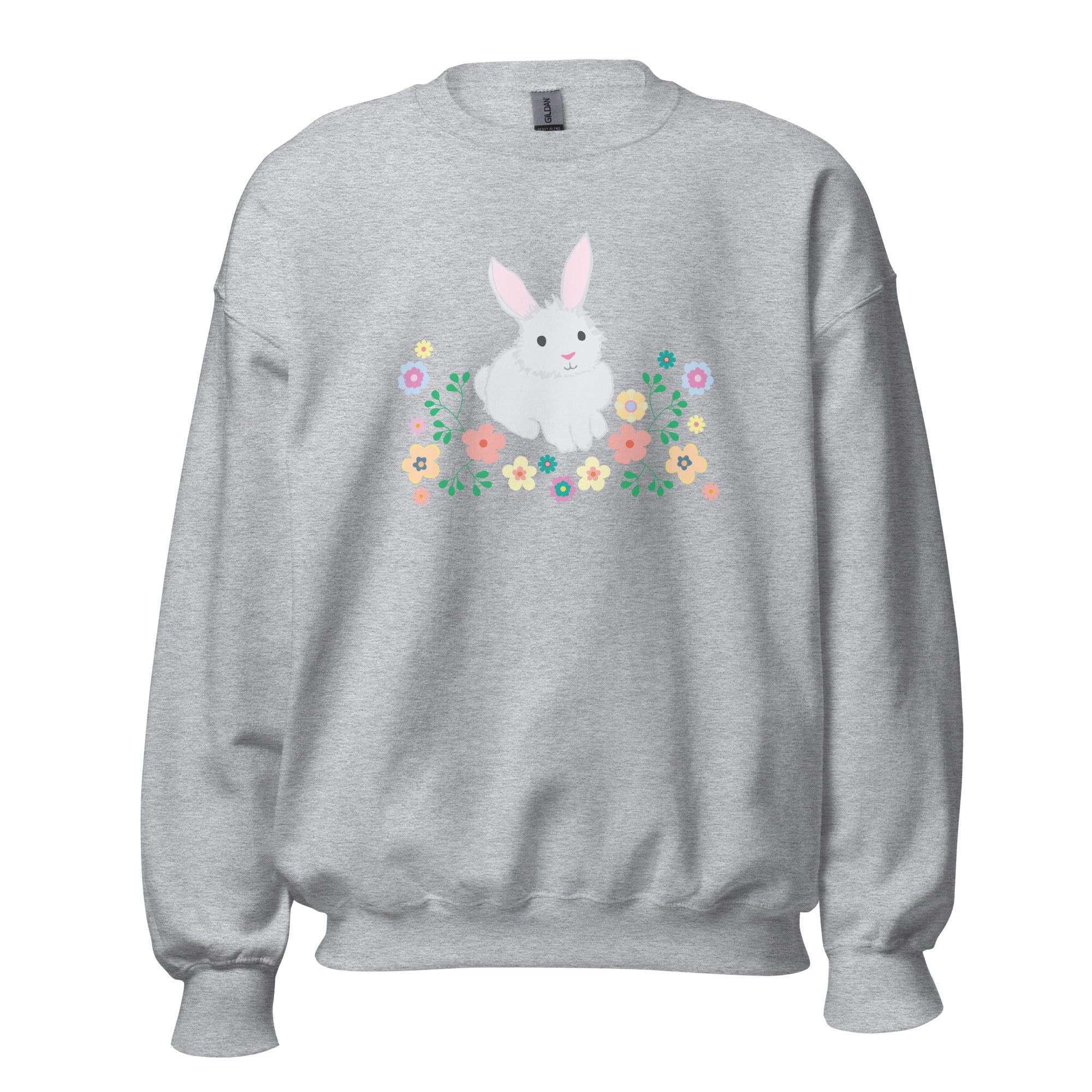 Premium Floral Bunny Crewneck Sweatshirt - Ultimate Comfort