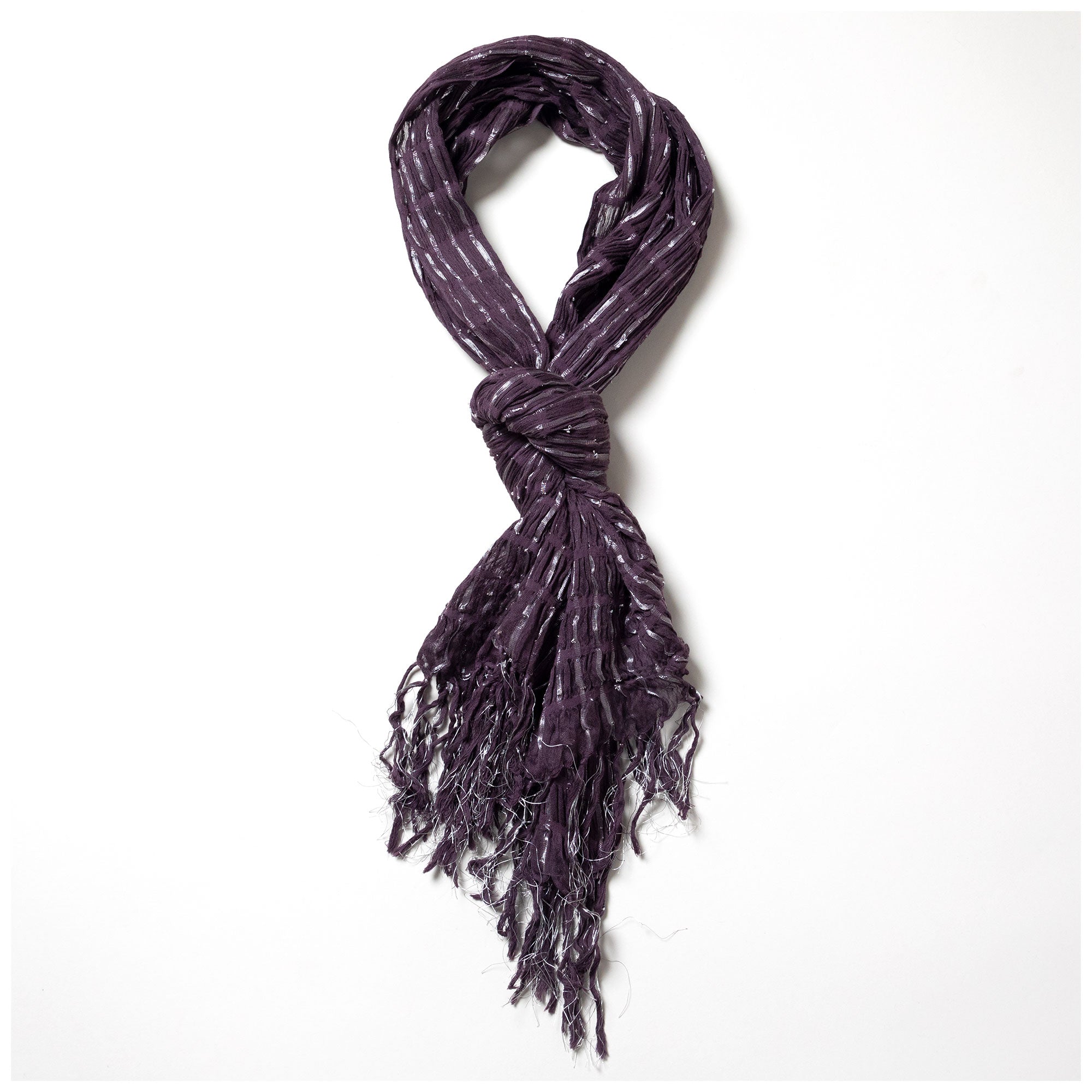 Premium Purple Sunsets Cotton Scarf - Handmade Elegance