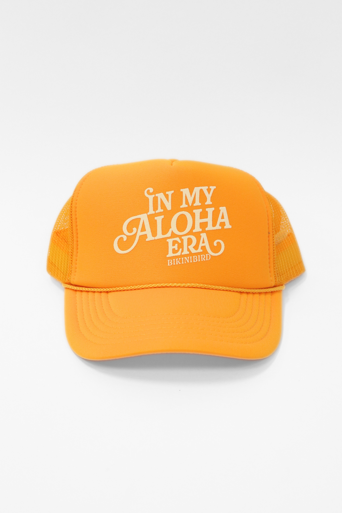 Premium Bikinibird Aloha Era Trucker Hat - Mustard/Cream