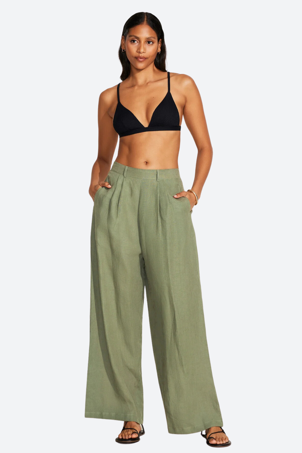 Premium Vitamin A Getaway Pant in Agave - Ultimate Vacation Style