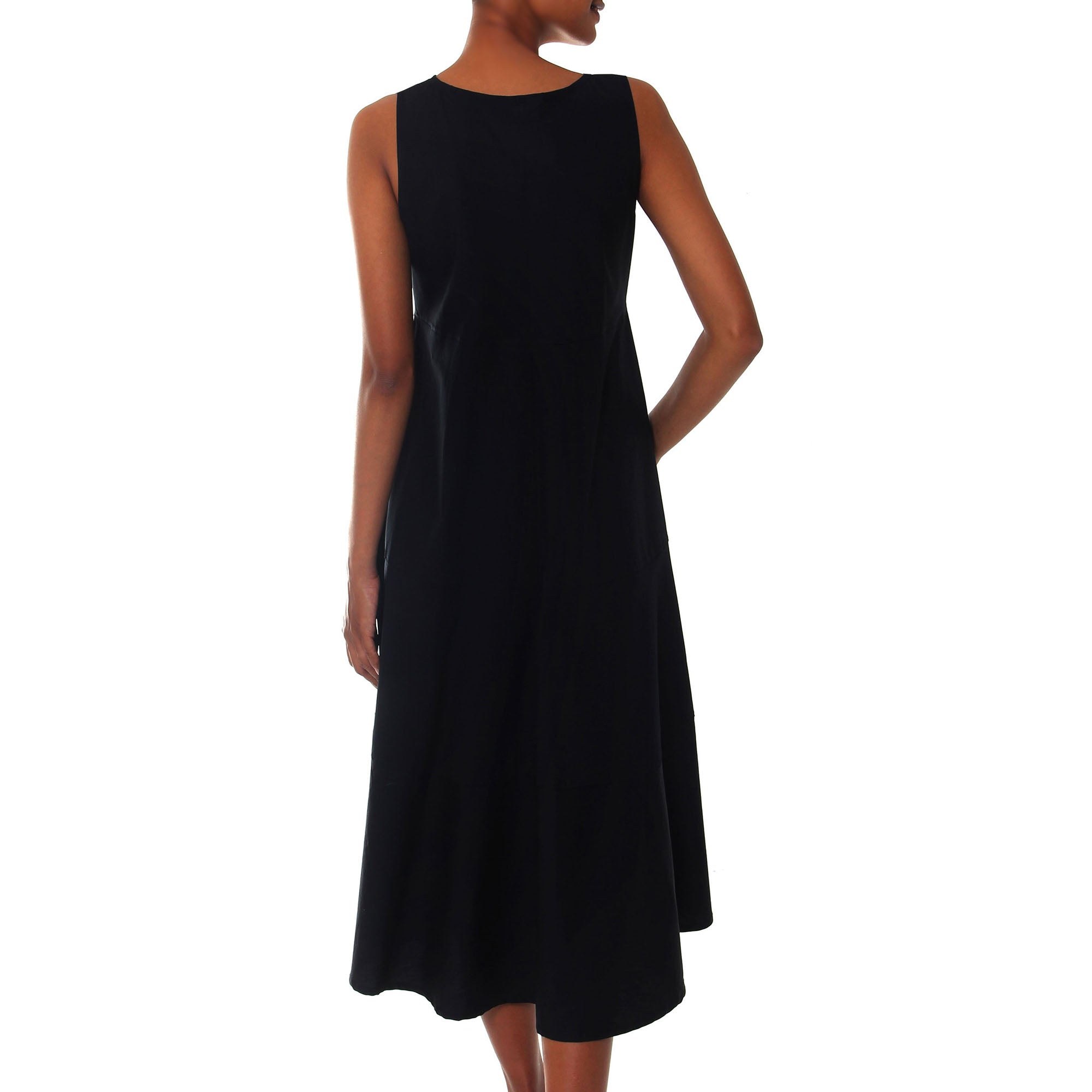 Ultimate Black Cotton Dress - Cool & Comfortable