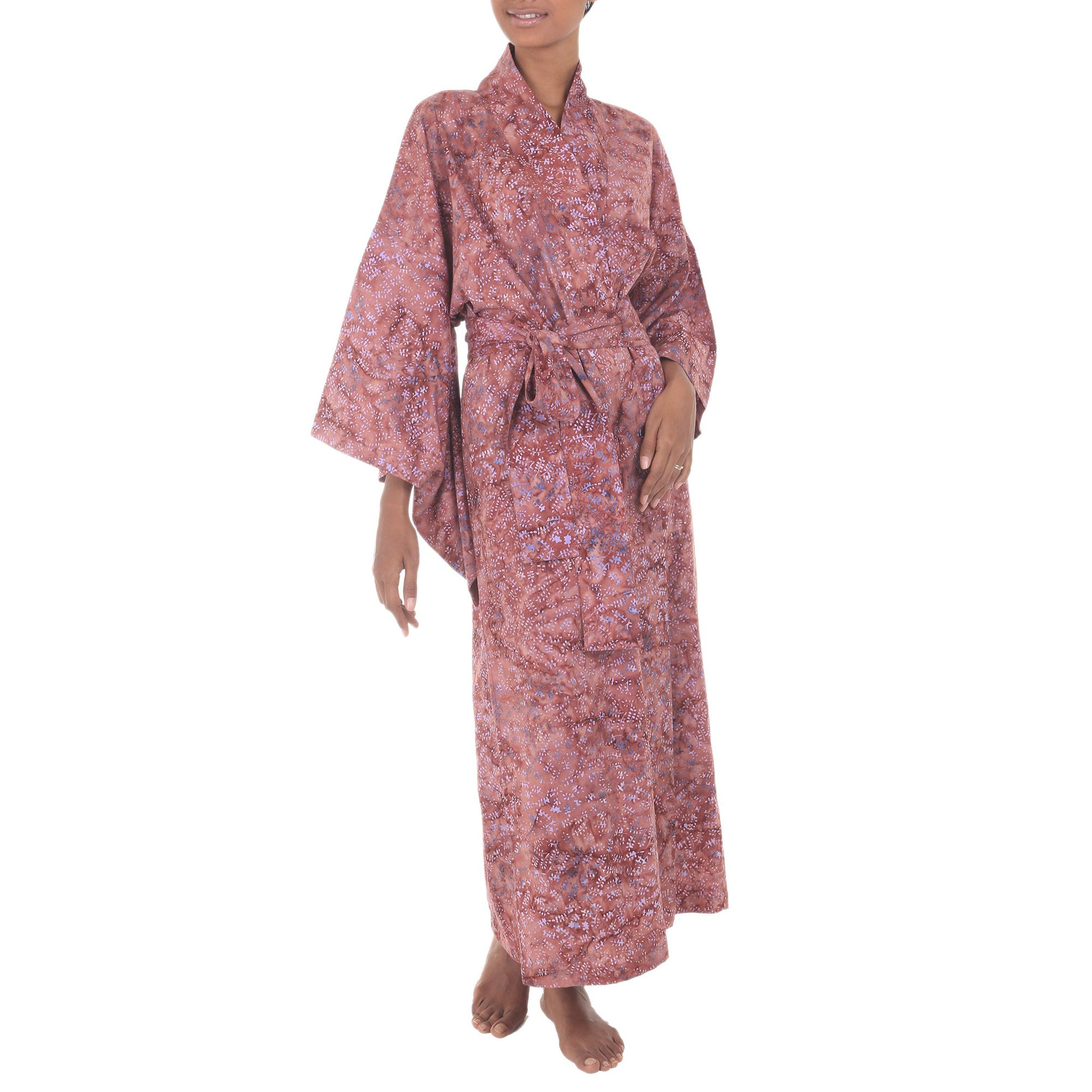 Premium Earth Dancer Cotton Robe - Handcrafted Batik Art