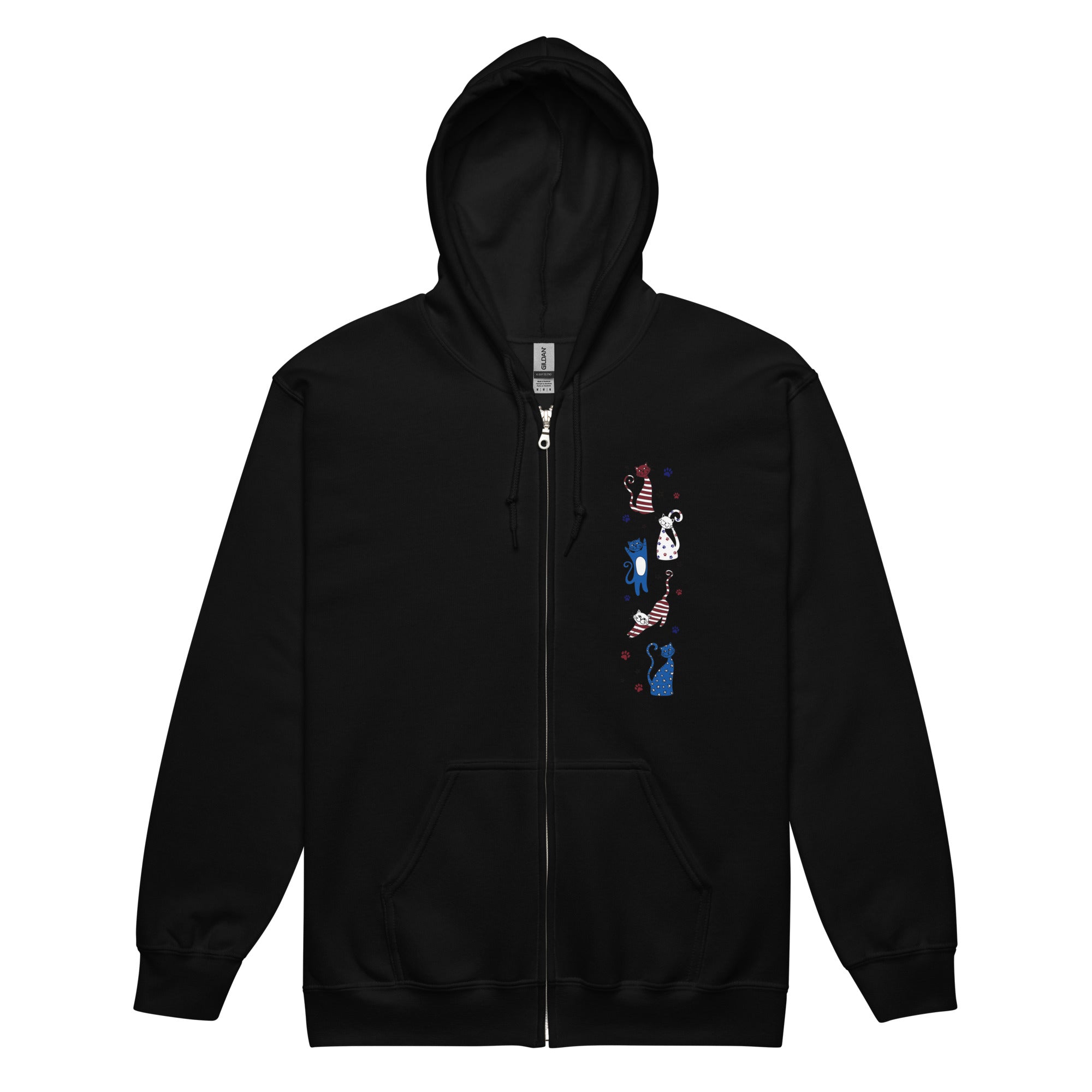 Premium Americana Cats Zip Hoodie - Ultimate Comfort & Style