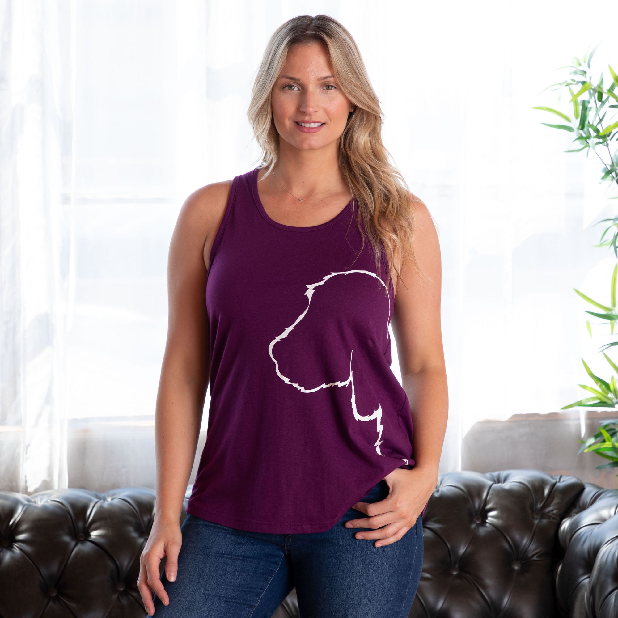 Premium Pet Silhouette Tank Top - Ultimate Casual Wear for Dog Lovers