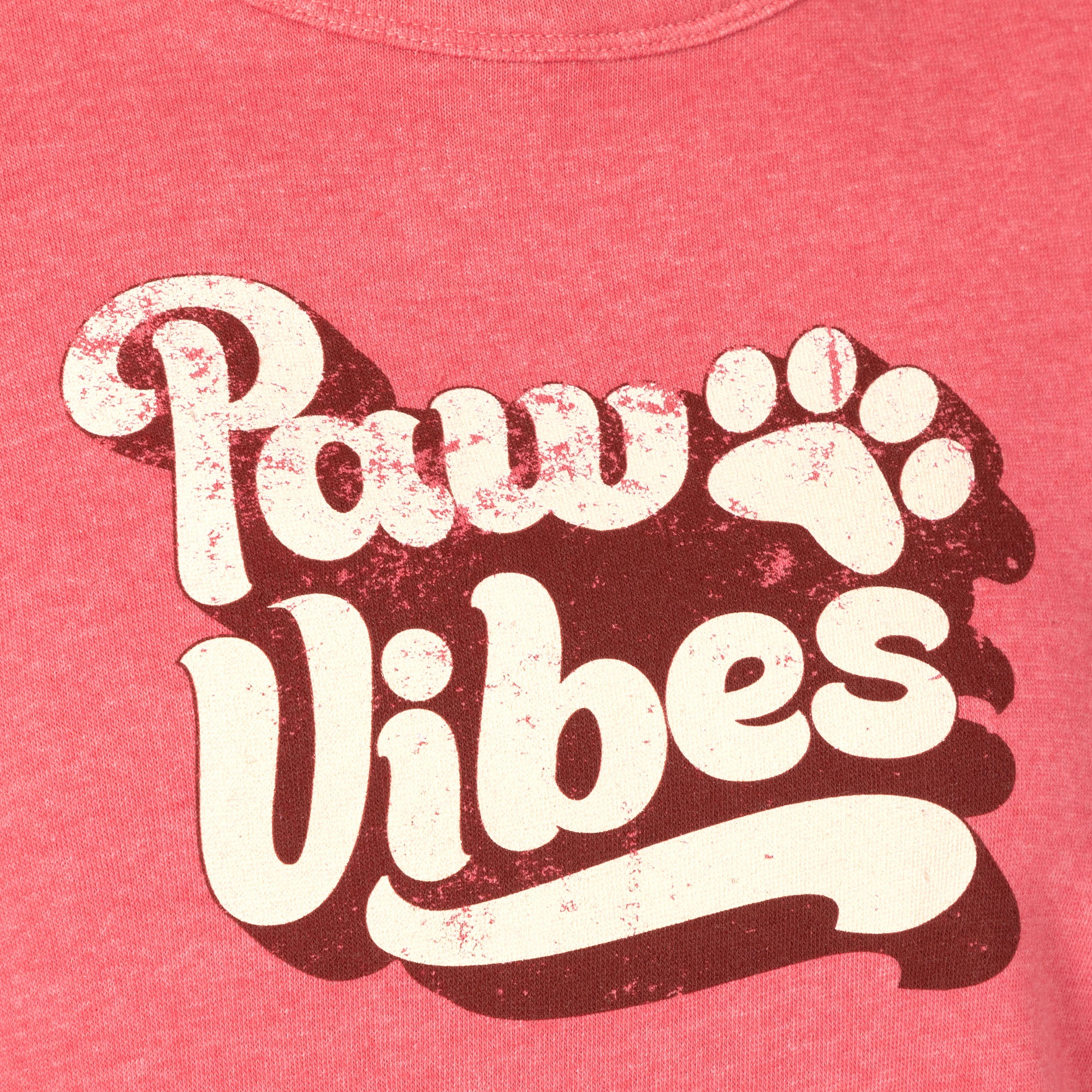 Premium Paw Vibes Vintage Crew Neck Sweatshirt