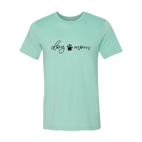 Premium Dog Mom Paw Print Cotton Tee