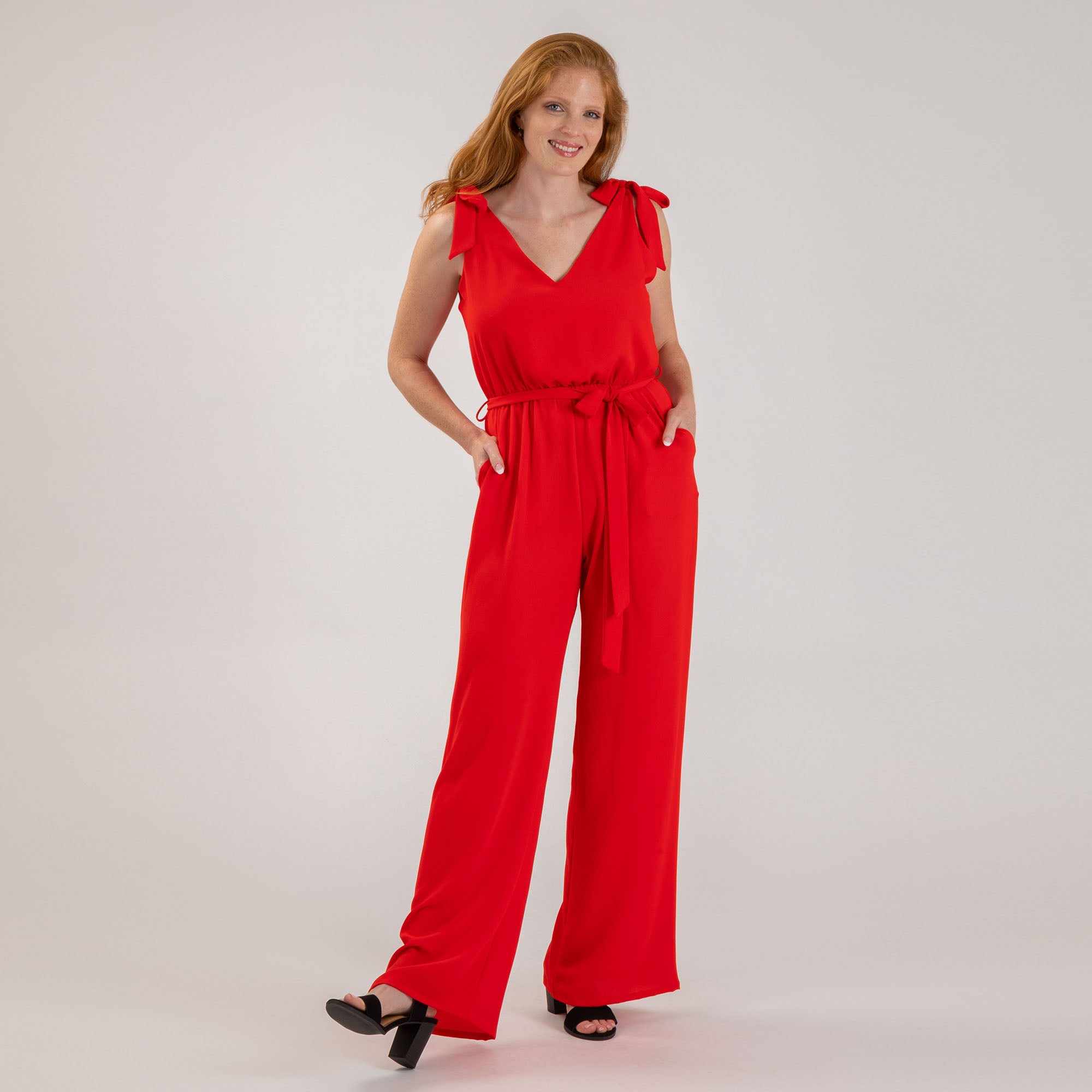 Premium Textured Tie-Strap Jumpsuit - Ultimate Comfort & Style