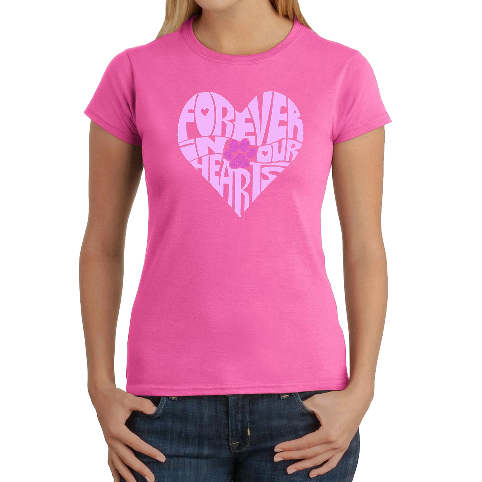 Premium Forever In Our Hearts - Women's Word Art T-Shirt