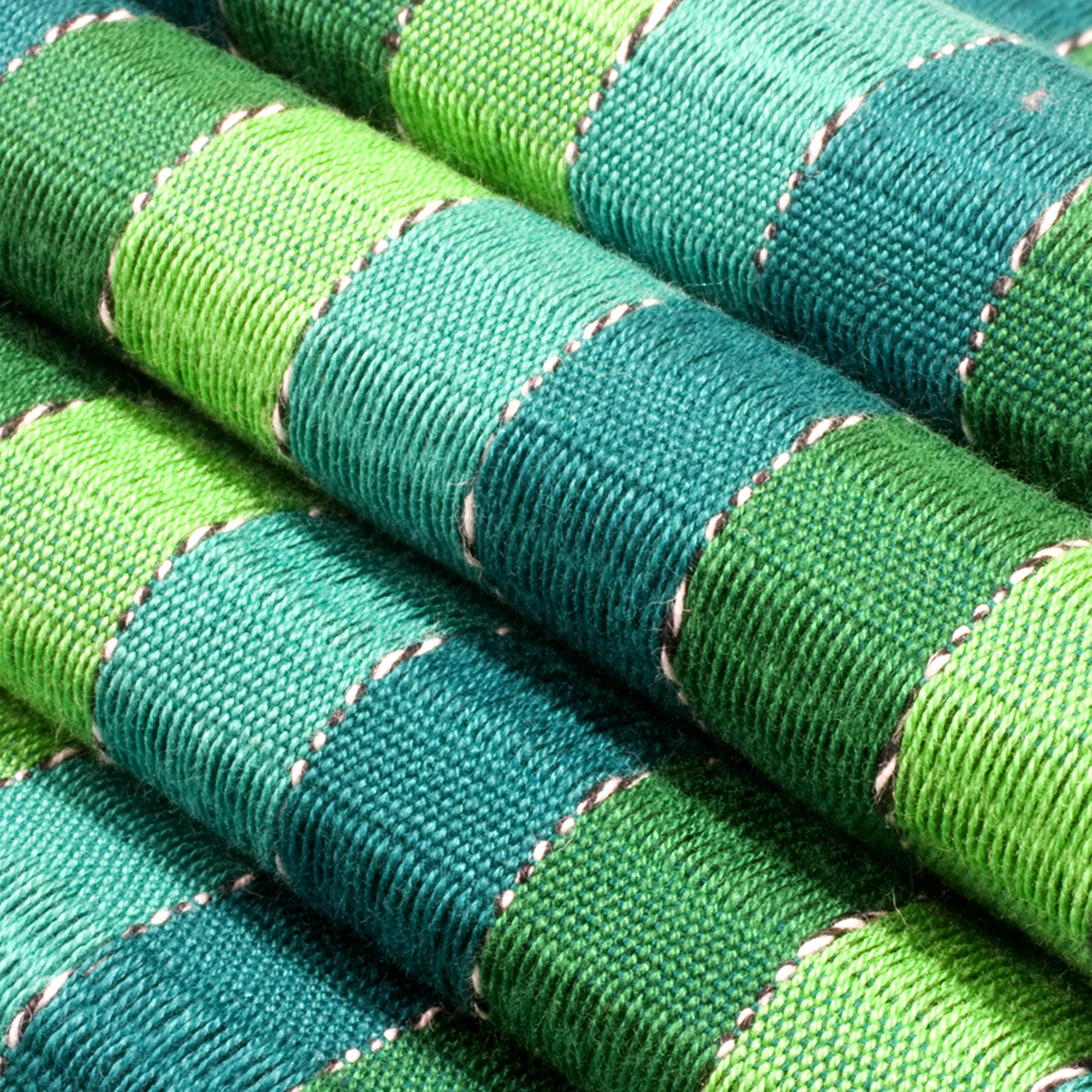 Premium Handwoven Jade Fields Green Cotton Scarf