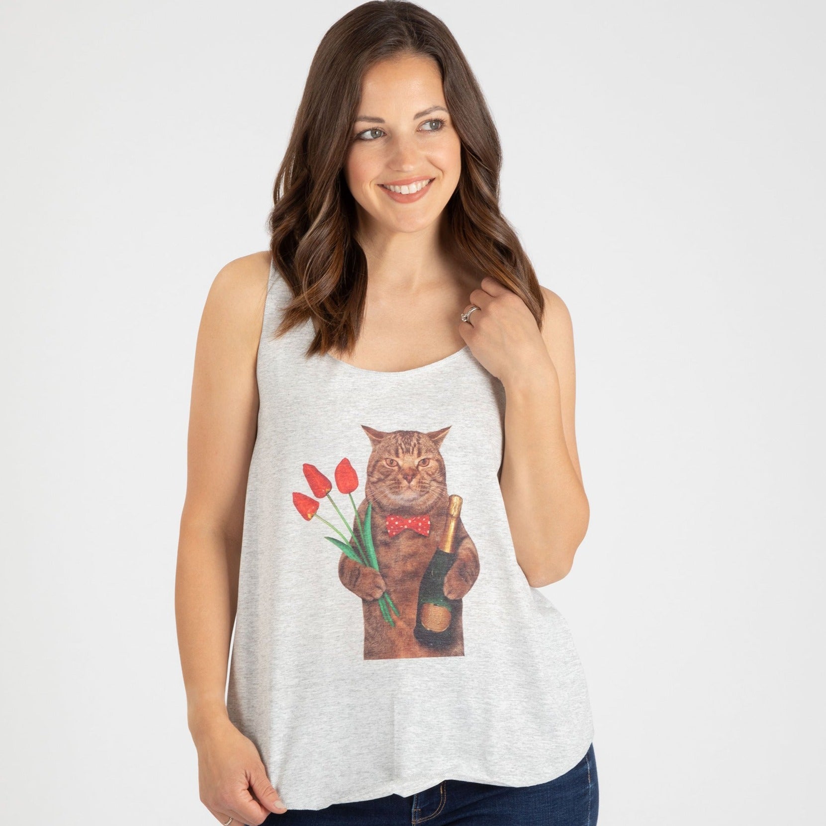 Premium Cat Happy Hour Tank Top - Ultimate Comfort & Style