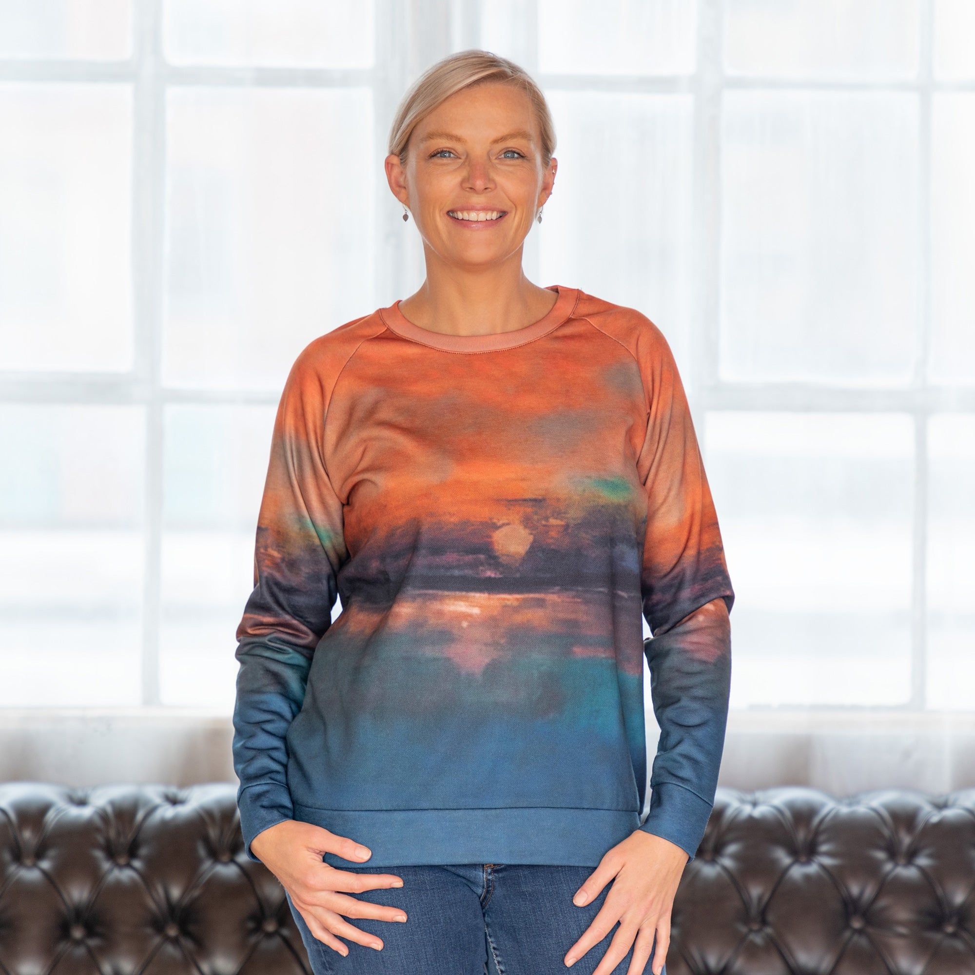 Premium Savannah Sunset Long Sleeve Top - Ultimate Comfort & Style