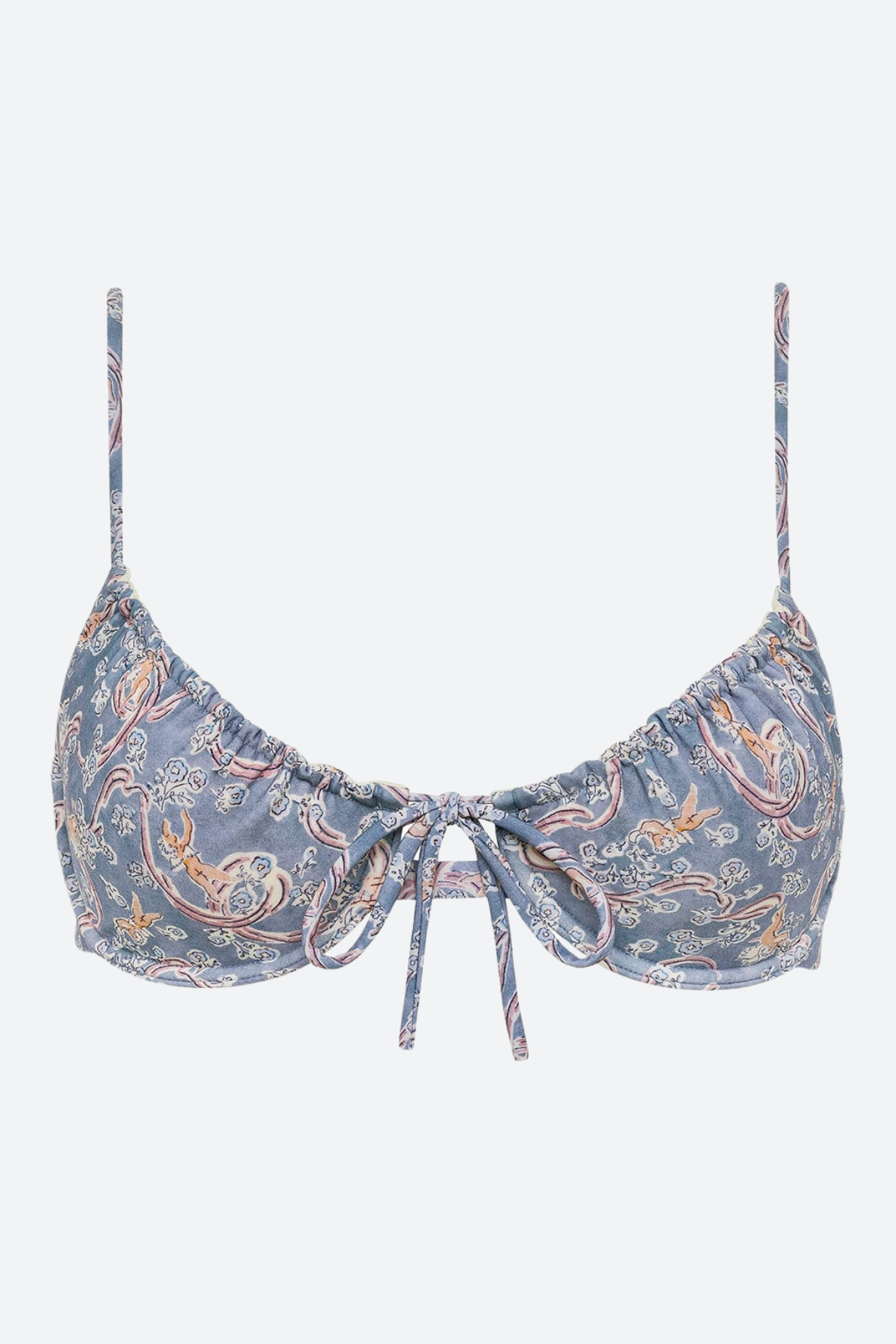 Montce Lucy Premium Push-Up Bikini Top in Cupid Print