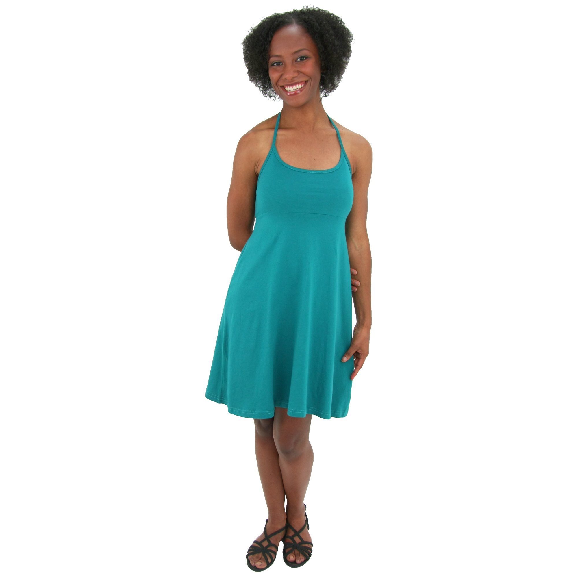 Premium Organic Africa Sporty Halter Dress - Ultimate Comfort & Style