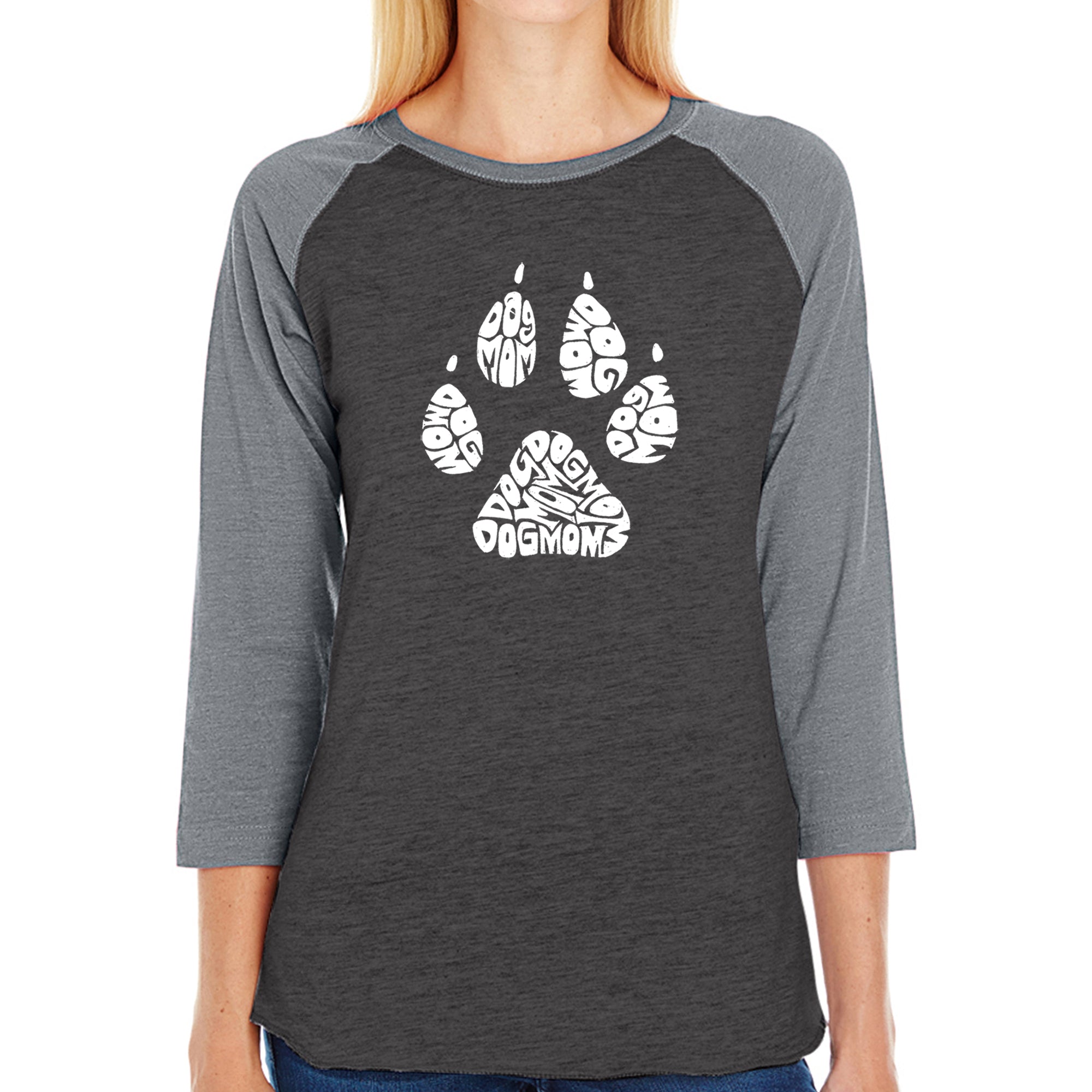 Ultimate Dog Mom Raglan Baseball Tee - Premium Women's Word Art T-Shirt