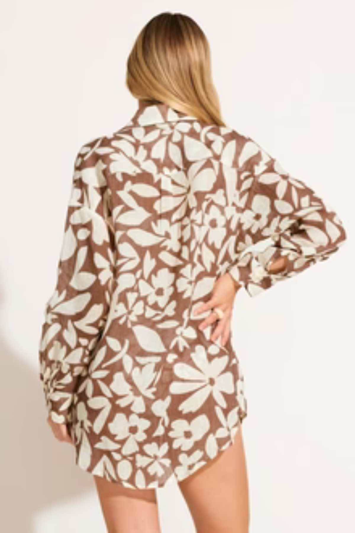 Premium Vitamin A Desert Flower Linen Shirt - Ultimate Beach-to-Bar Essential